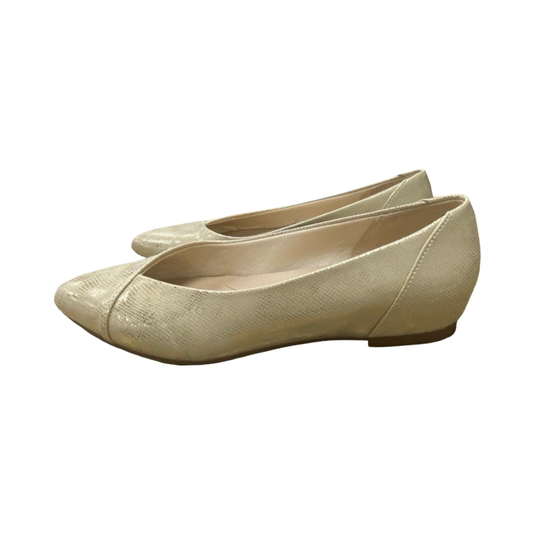 Shoes Flats By Life Stride In Gold, Size:7.5