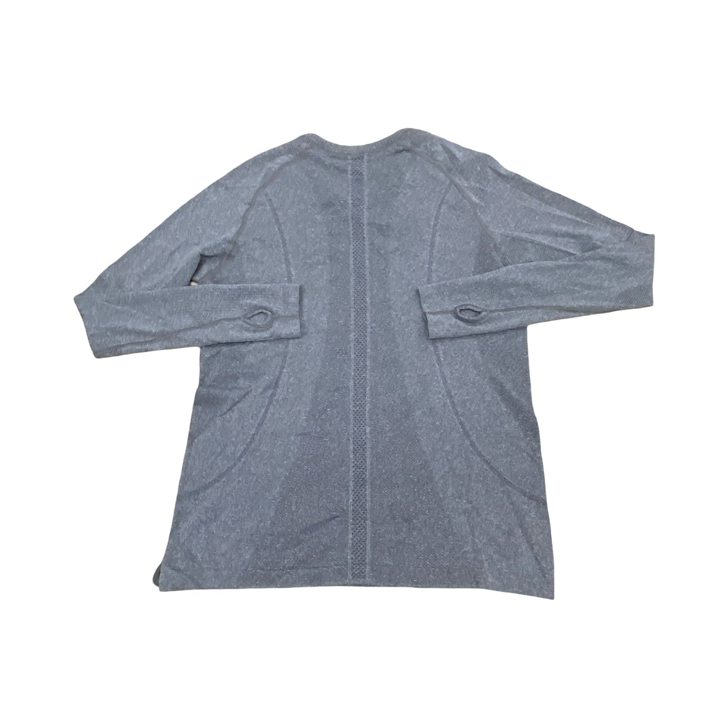 Athletic Top Ls Crewneck By Lululemon In Grey, Size:12