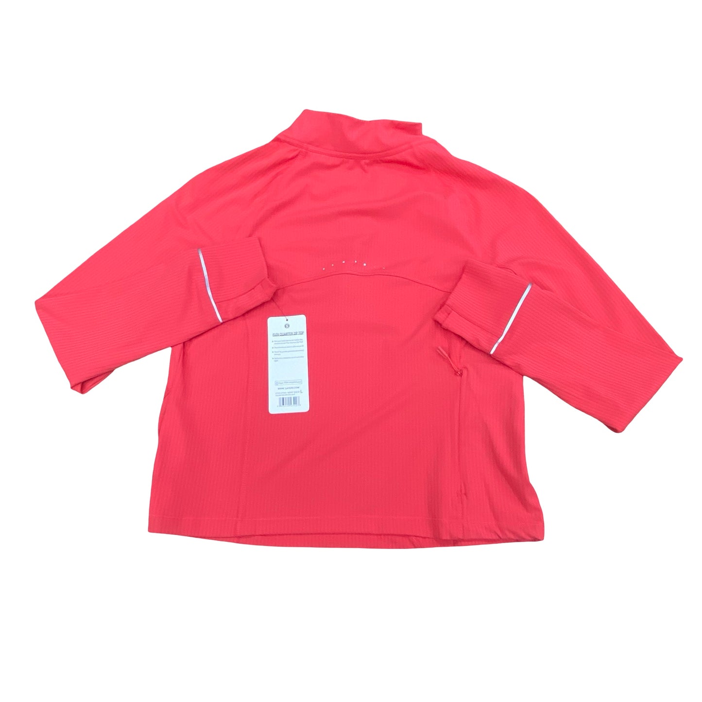 Athletic Jacket By Layer 8 In Pink, Size:L