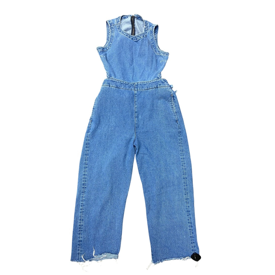 Jumpsuit By Asos In Blue Denim, Size:12