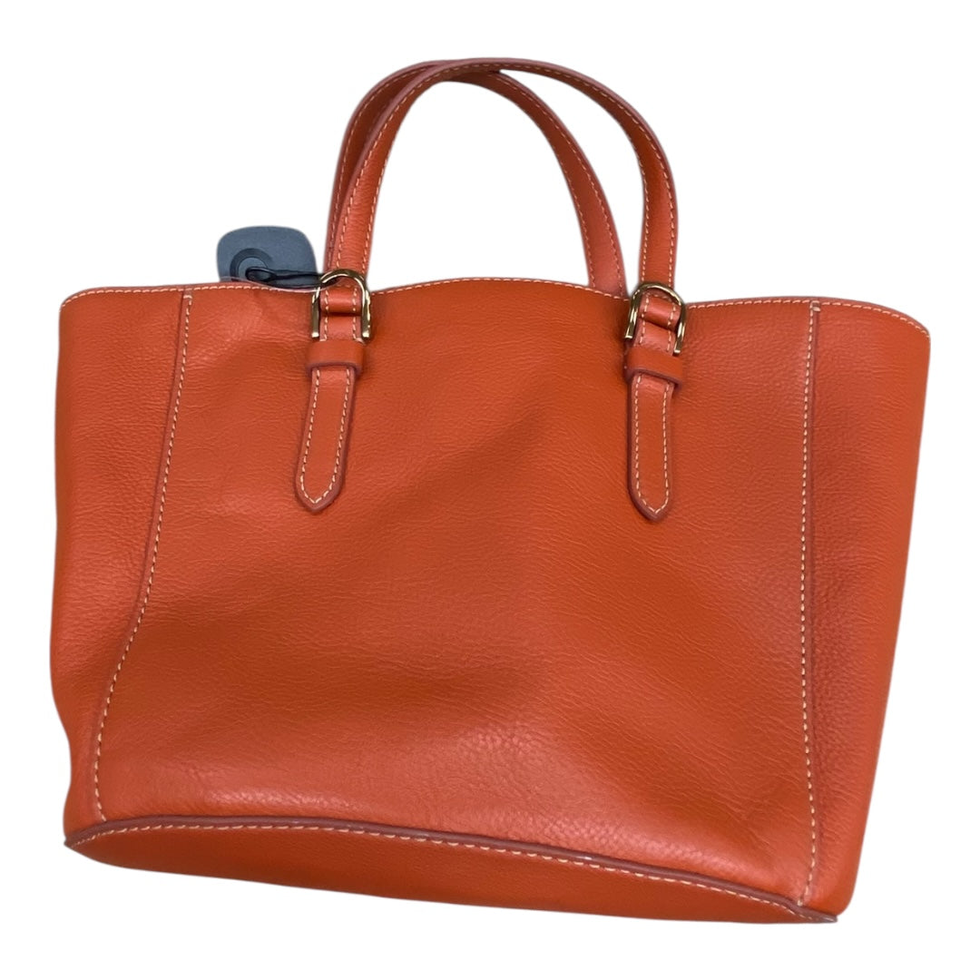 Handbag Leather By Fossil In Orange, Size:Medium