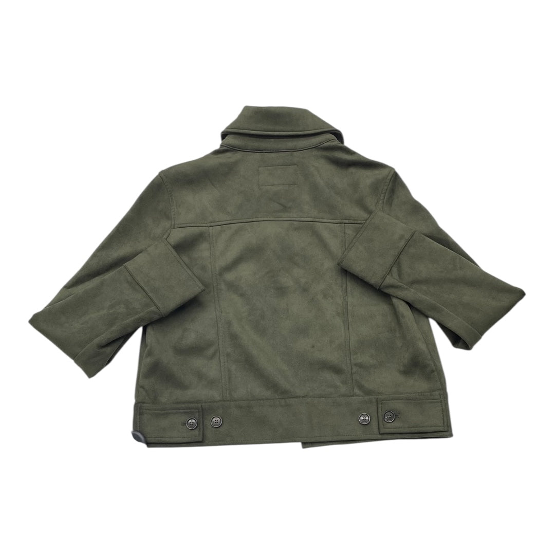 Jacket Leather By Banana Republic In Green, Size:S