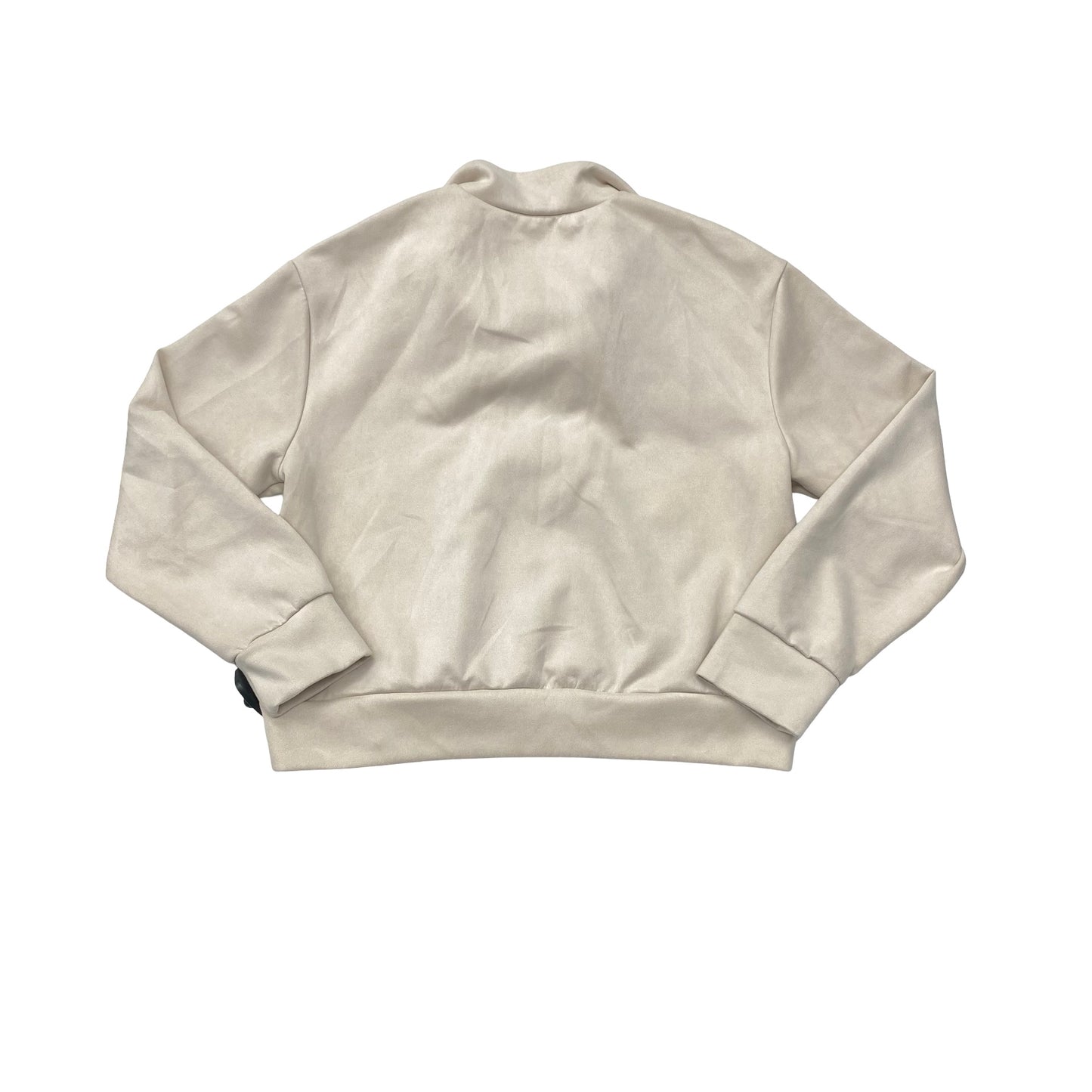 Sweatshirt Collar By Tahari In Beige, Size:M