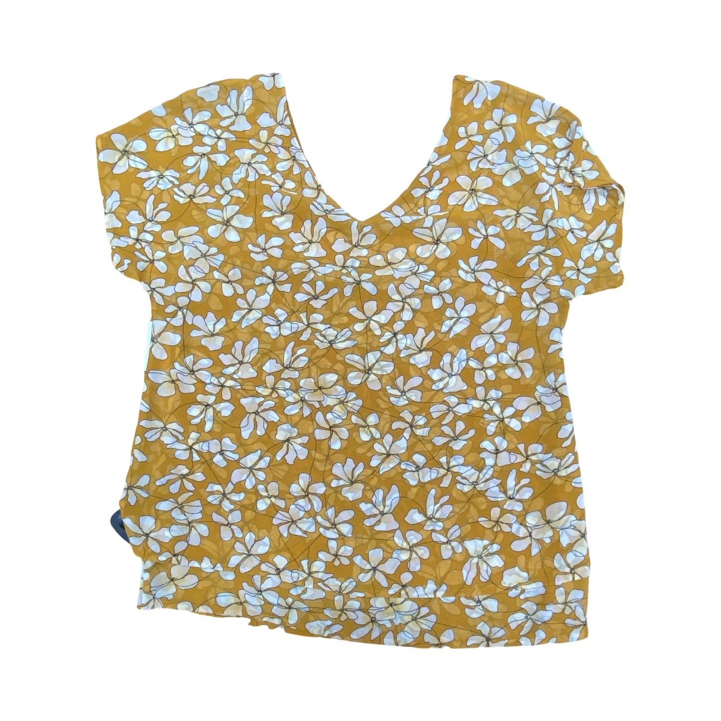 Top Sleeveless By Cabi In Yellow, Size:S