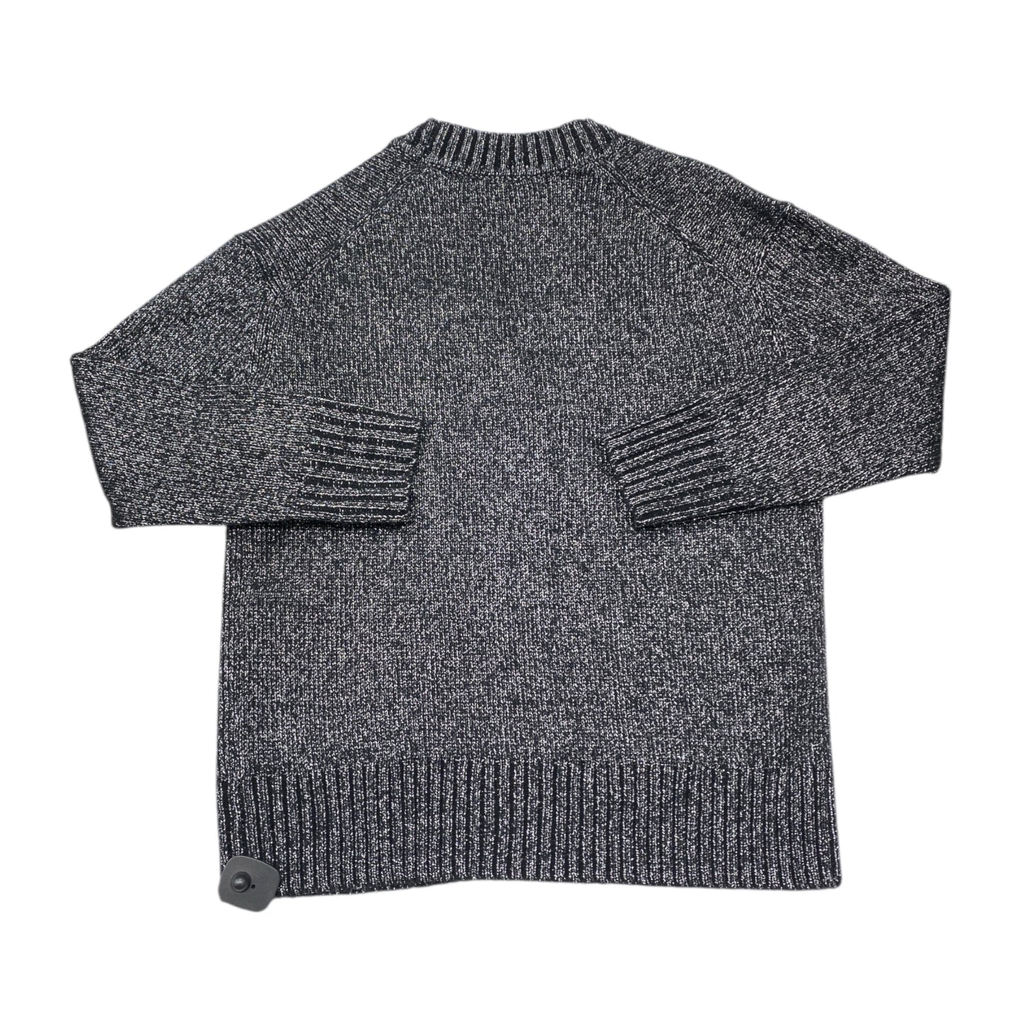 Sweater Cardigan Designer By All Saints In Black & Silver, Size:M