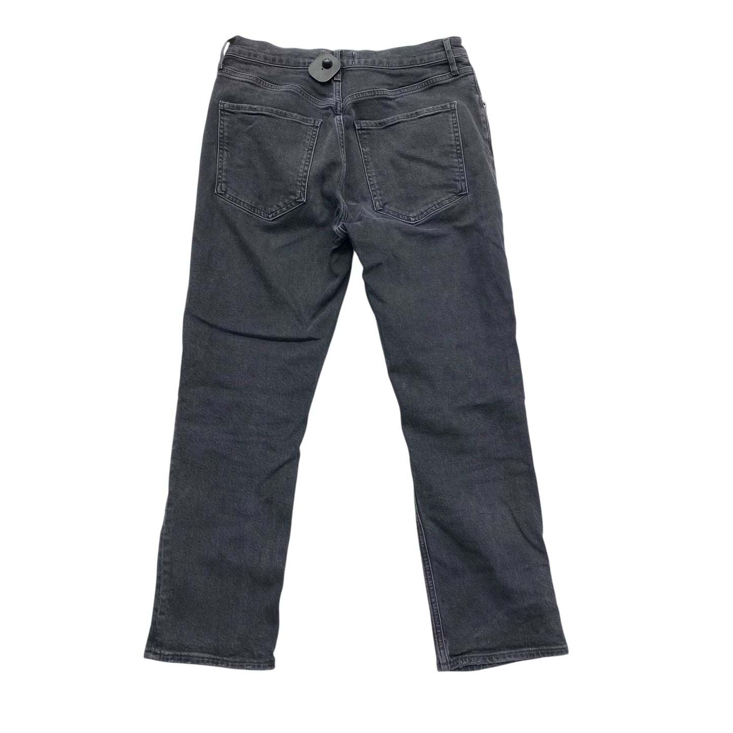 Jeans Straight By Agolde In Black Denim, Size:8