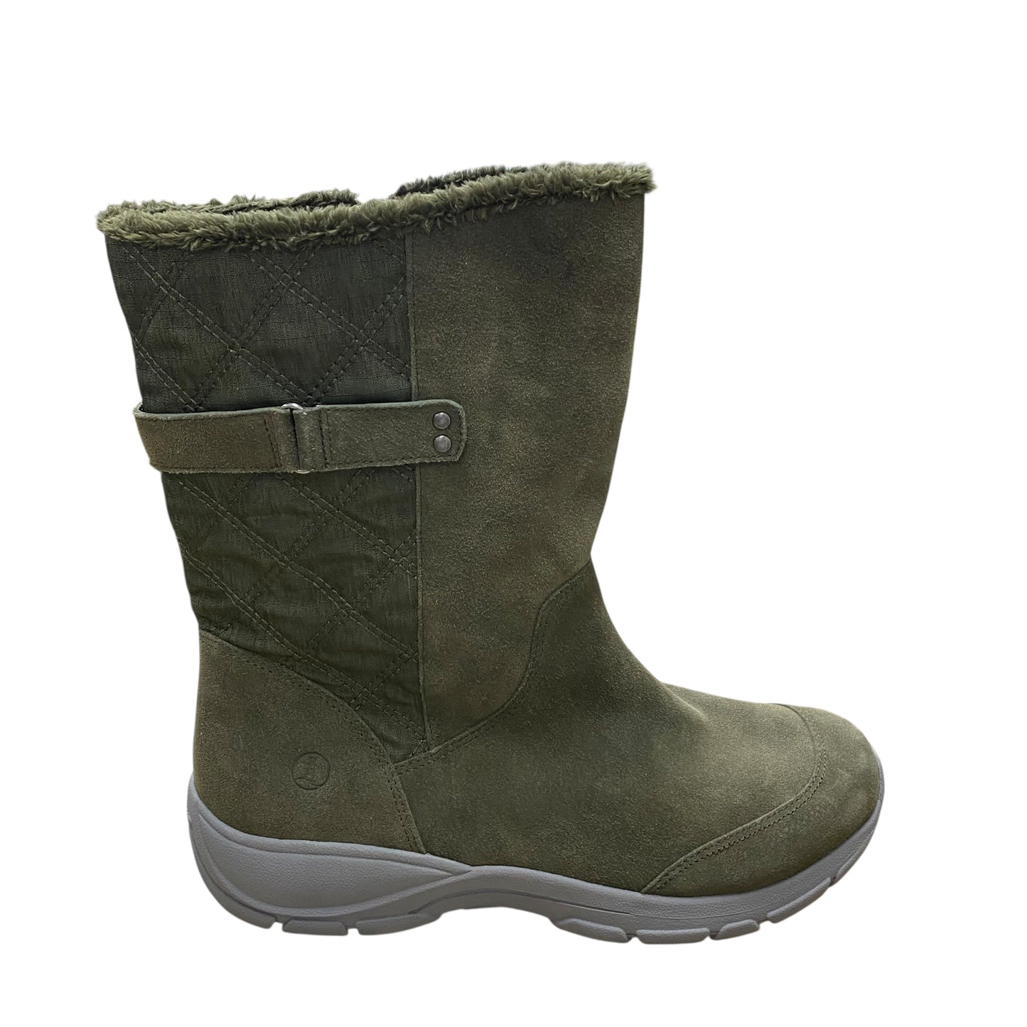 Boots Mid-Calf Flats By Lands End In Green, Size:11