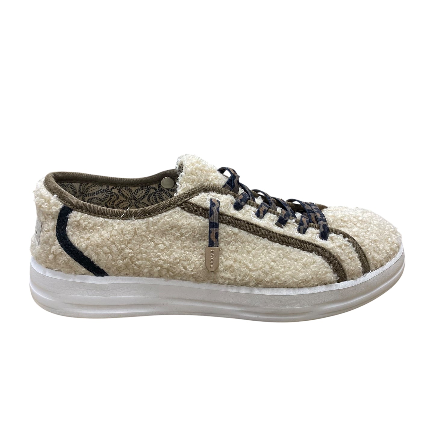 Shoes Sneakers By Hey Dude In Beige, Size:7