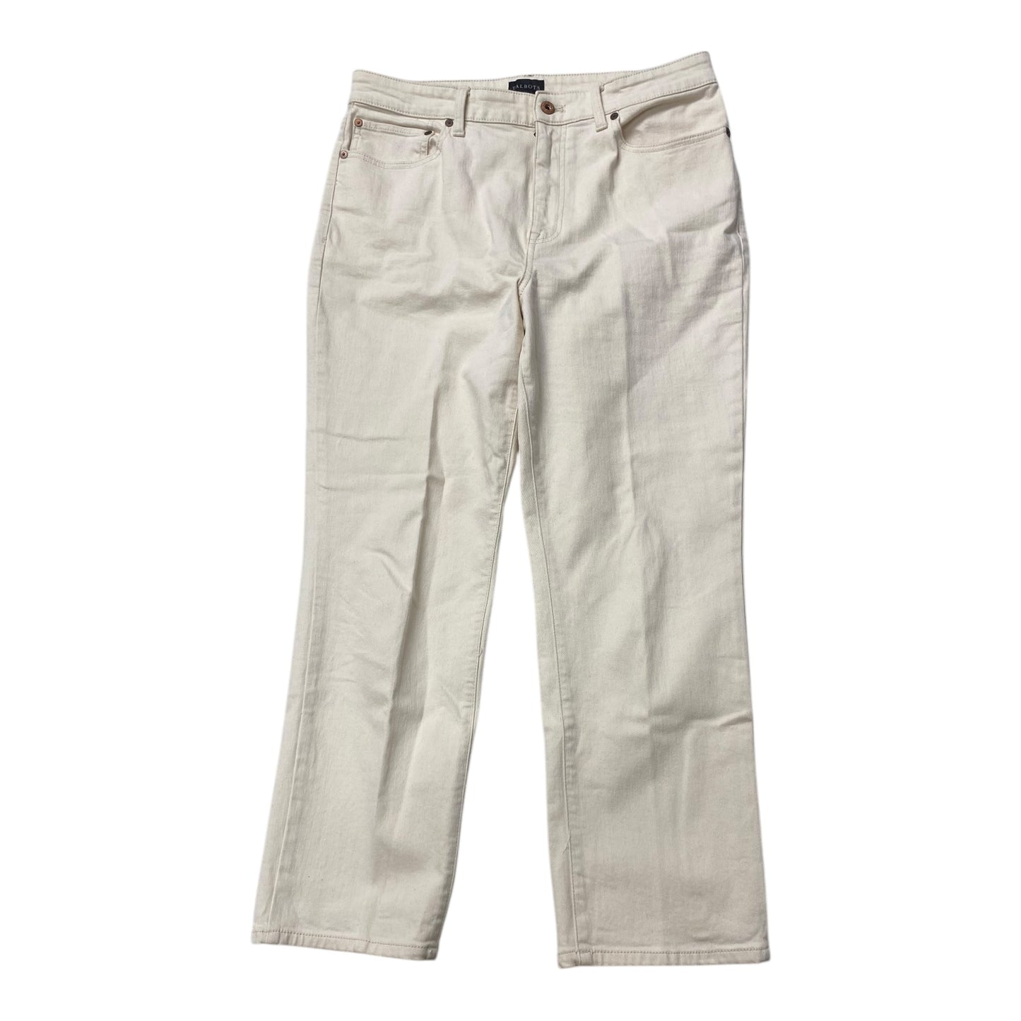 Jeans Boot Cut By Talbots In Beige, Size:12