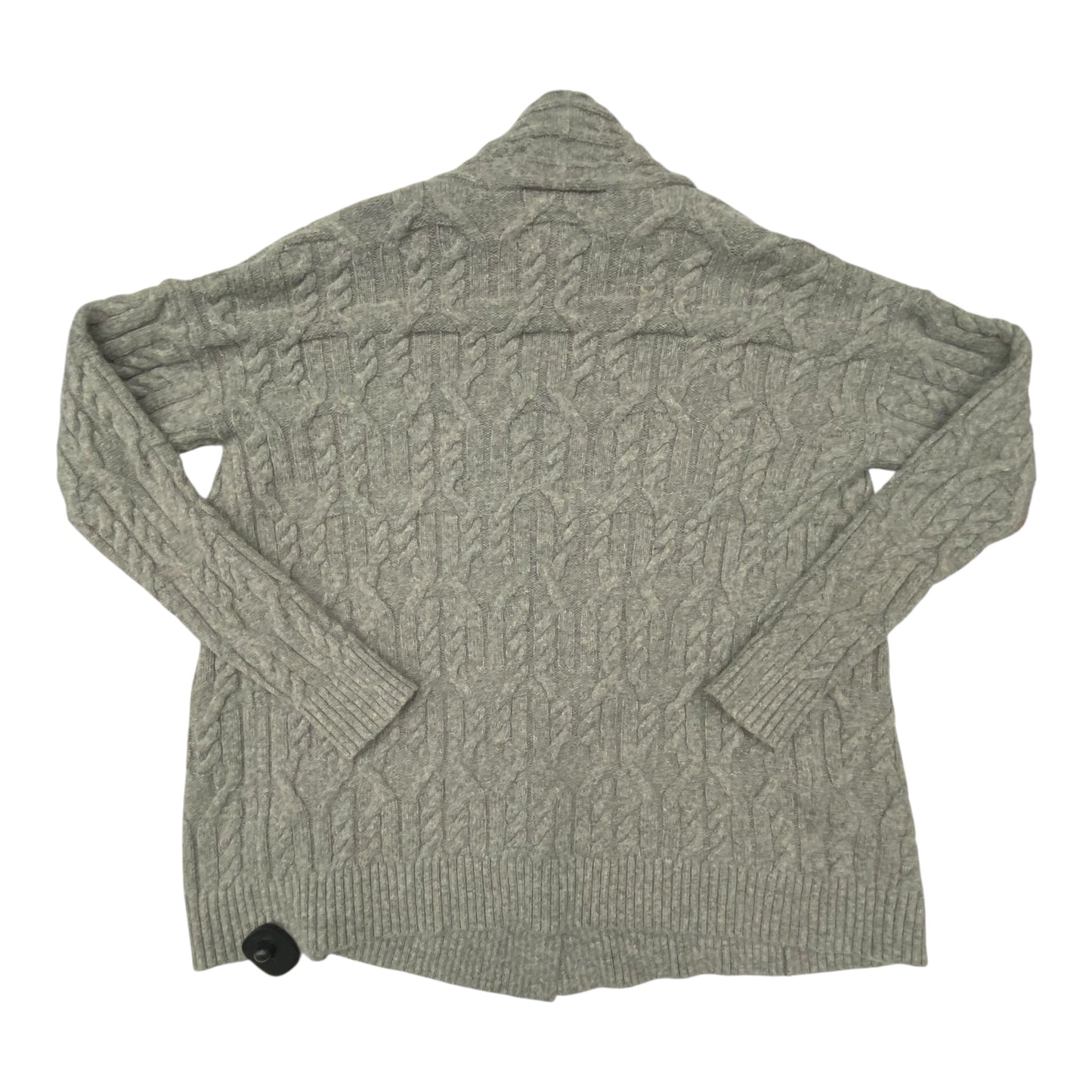 Sweater Cardigan By Ann Taylor In Grey, Size:M