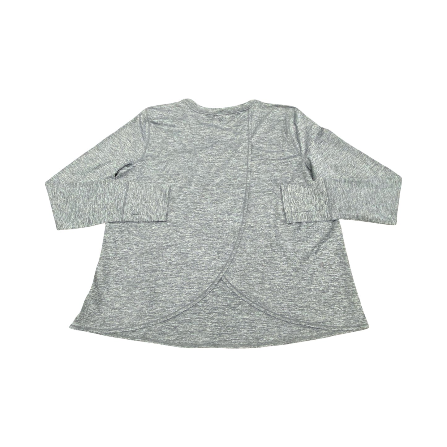 Athletic Top Ls Crewneck By Athleta In Grey, Size:Xl