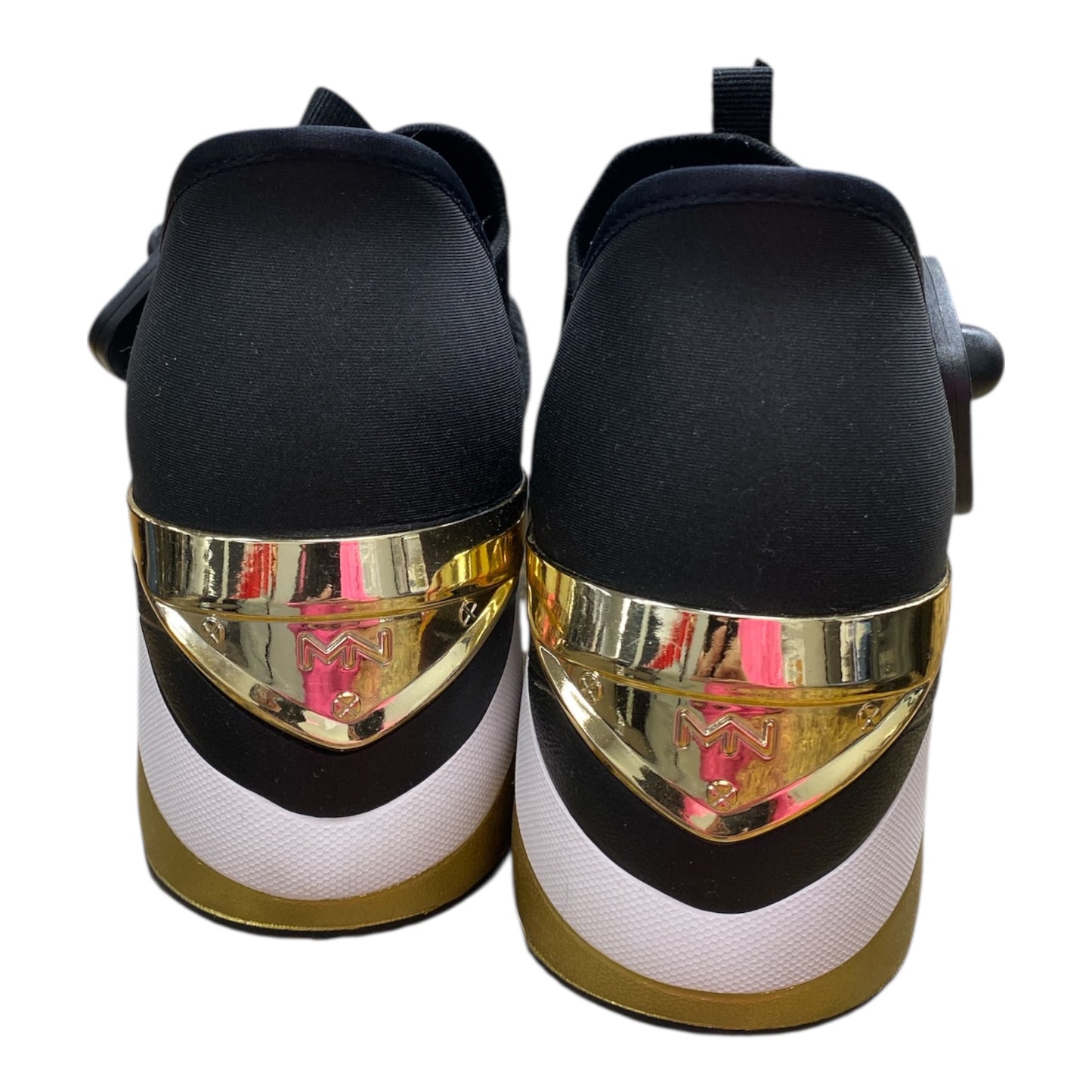 Shoes Sneakers By Skechers In Black & Gold, Size:9.5