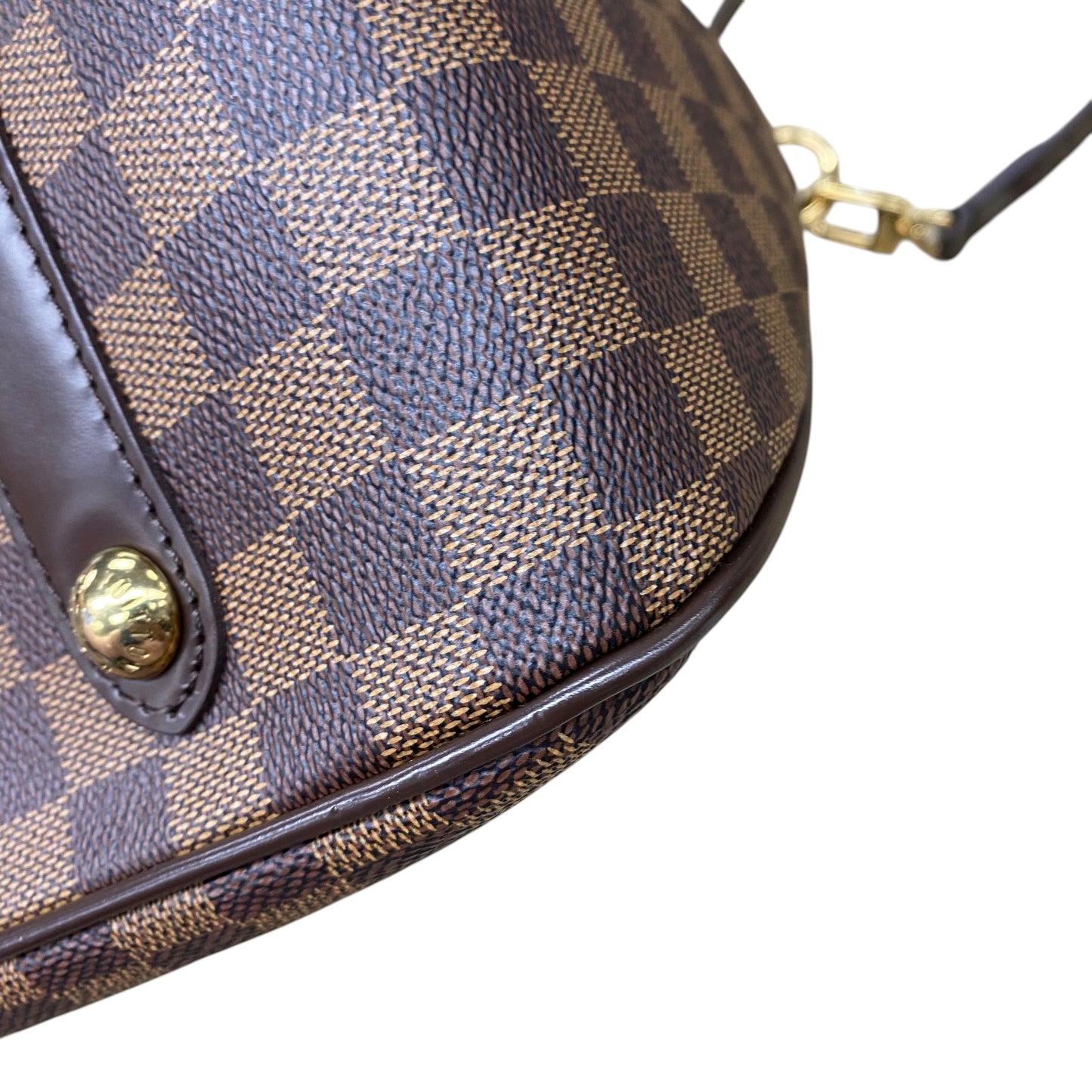 Handbag Luxury Designer By Louis Vuitton In Brown, Size:Medium