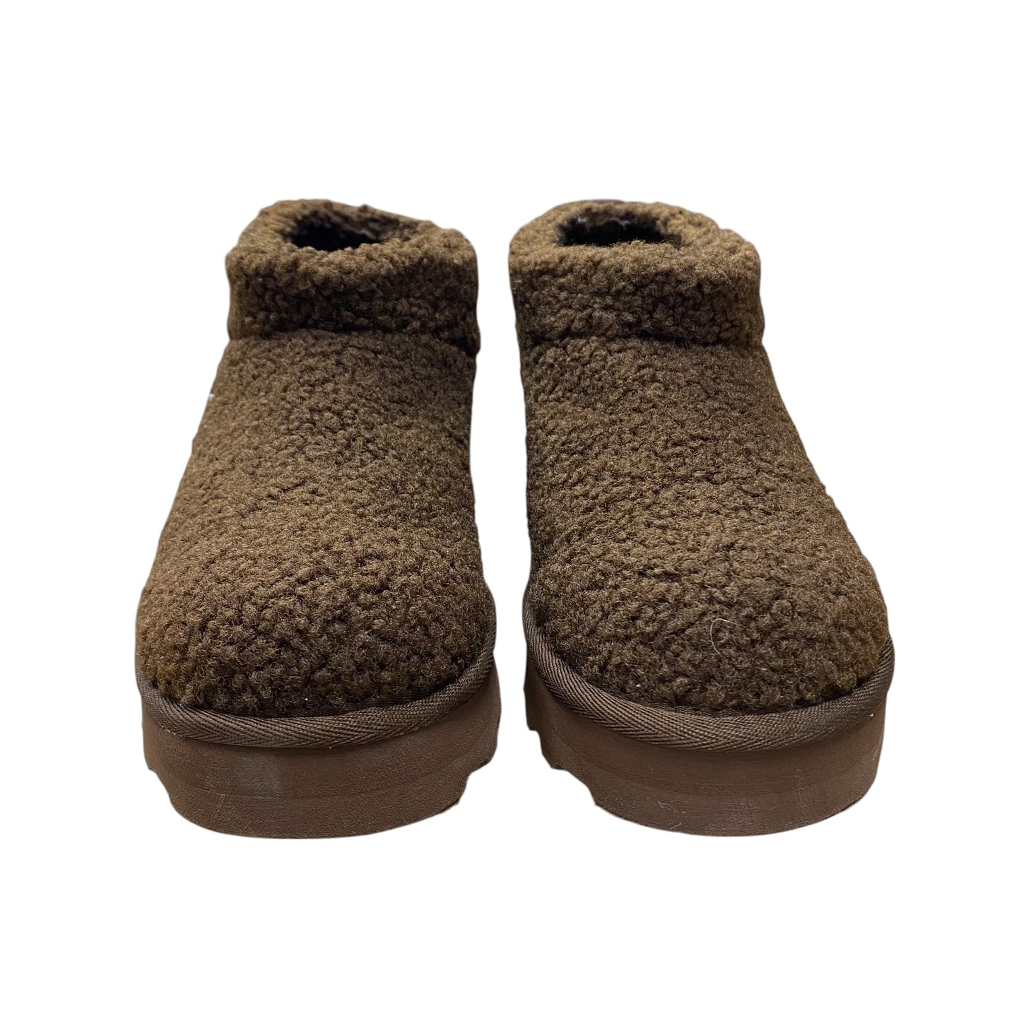 Boots Ankle Flats By Bearpaw In Brown, Size:8