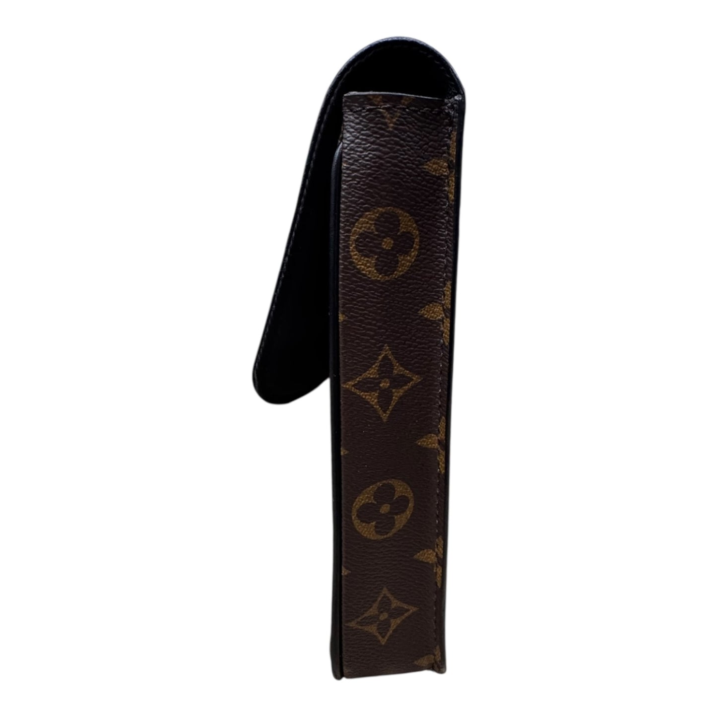 Monogram S Lock A4 Pouch Wristlet Luxury Designer By Louis Vuitton In Brown, Size:Medium