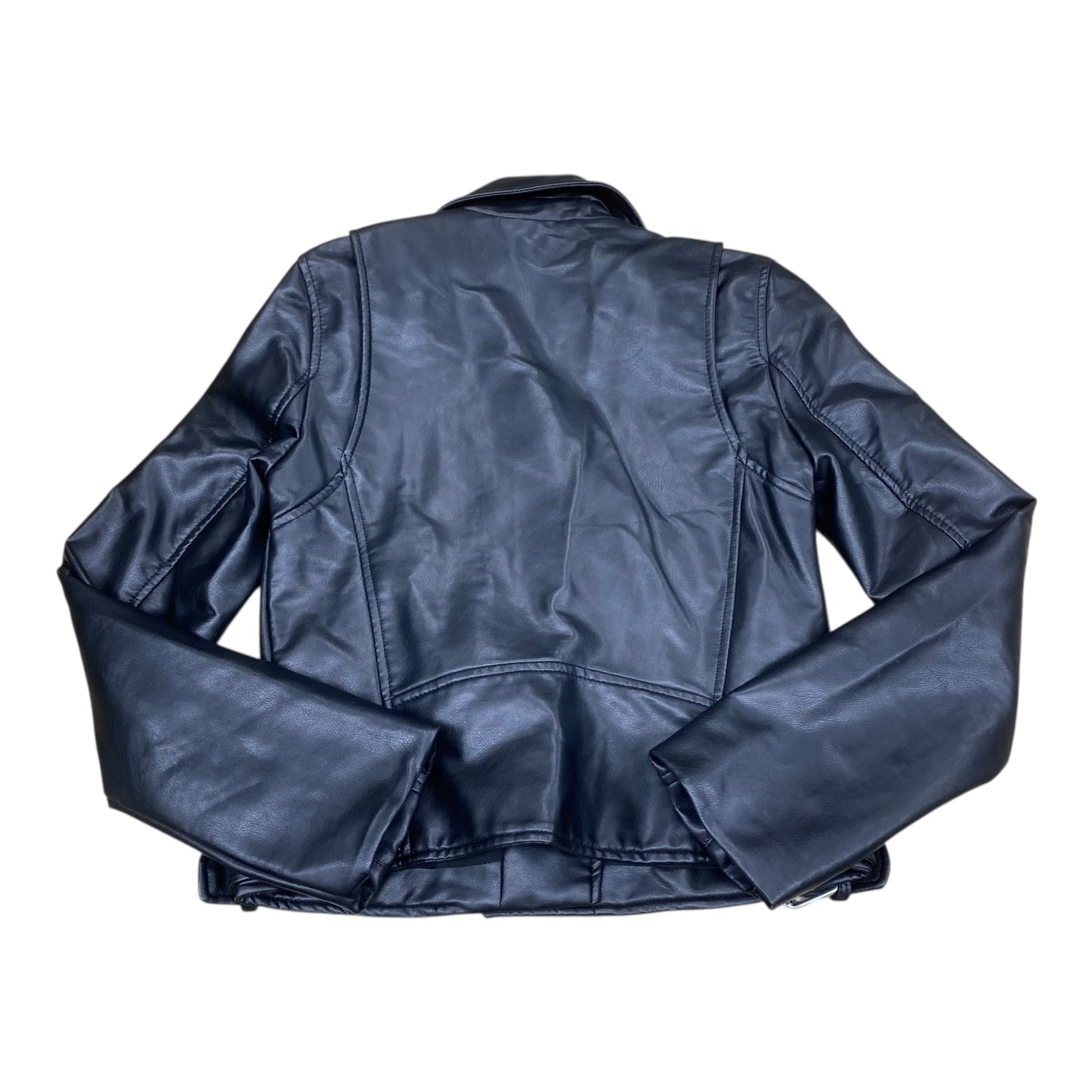 Jacket Leather By Zara In Black, Size:Xs