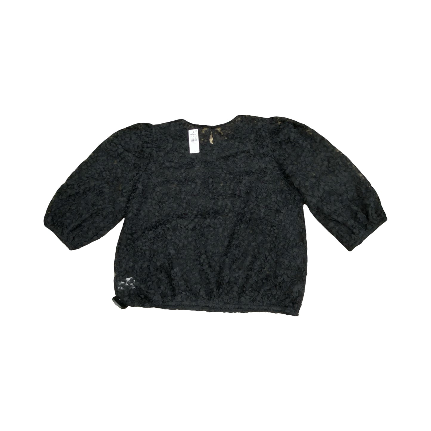 Top 3/4 Sleeve By Express In Black, Size:L