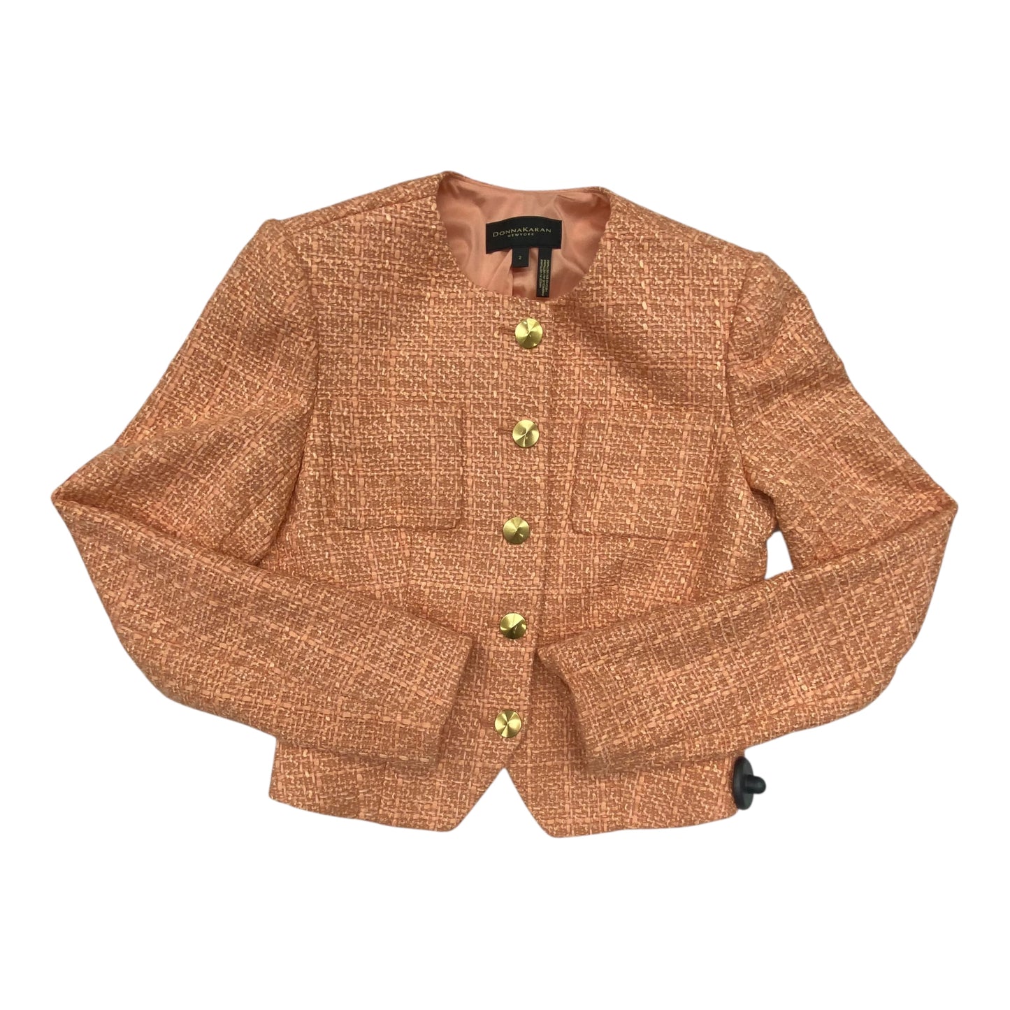 Blazer By Donna Karan In Orange, Size:2