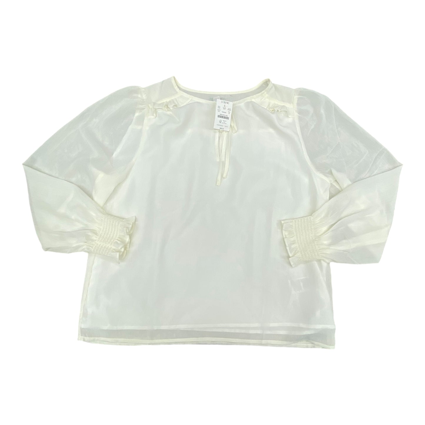 Top Ls By J. Crew In Cream, Size:M