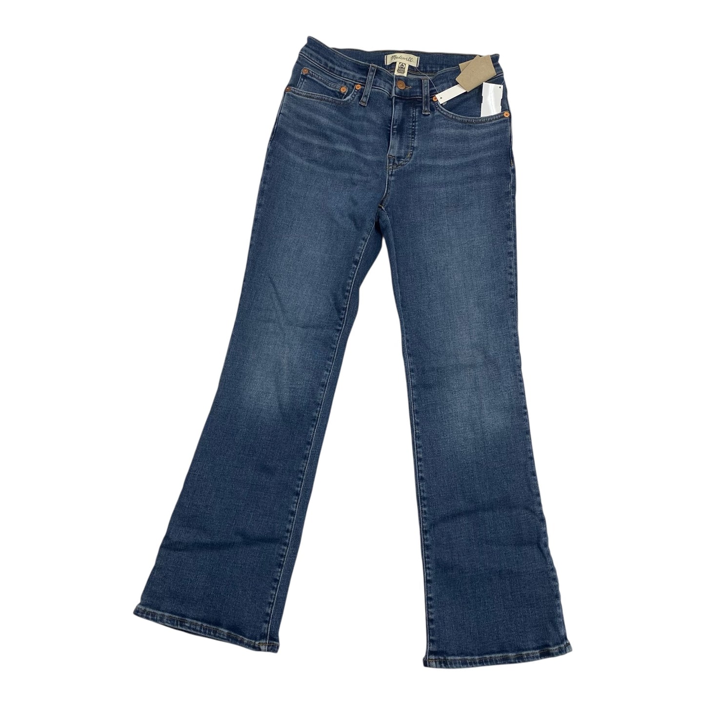 Jeans Boot Cut By Madewell In Blue Denim, Size:4