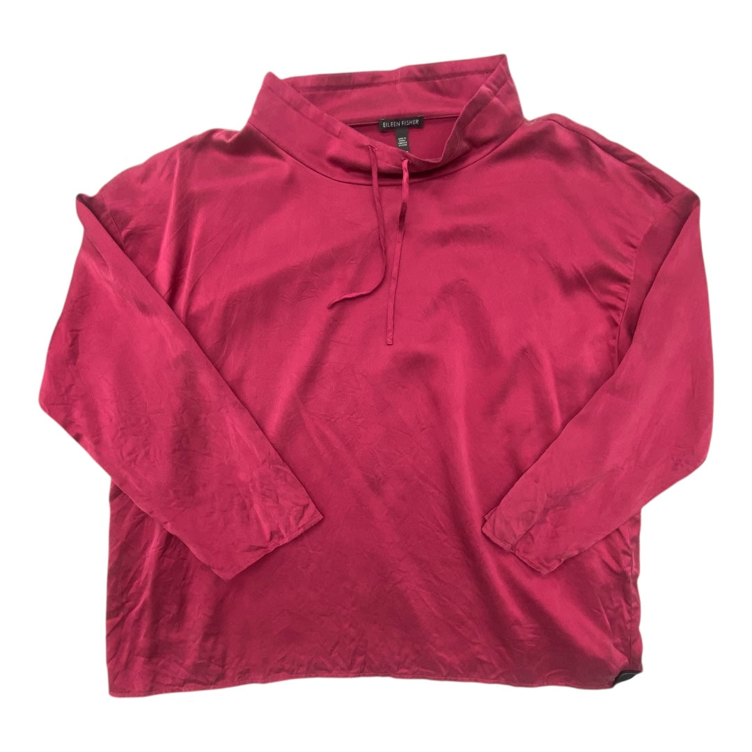 Top Ls Designer By Eileen Fisher In Pink, Size:Xl