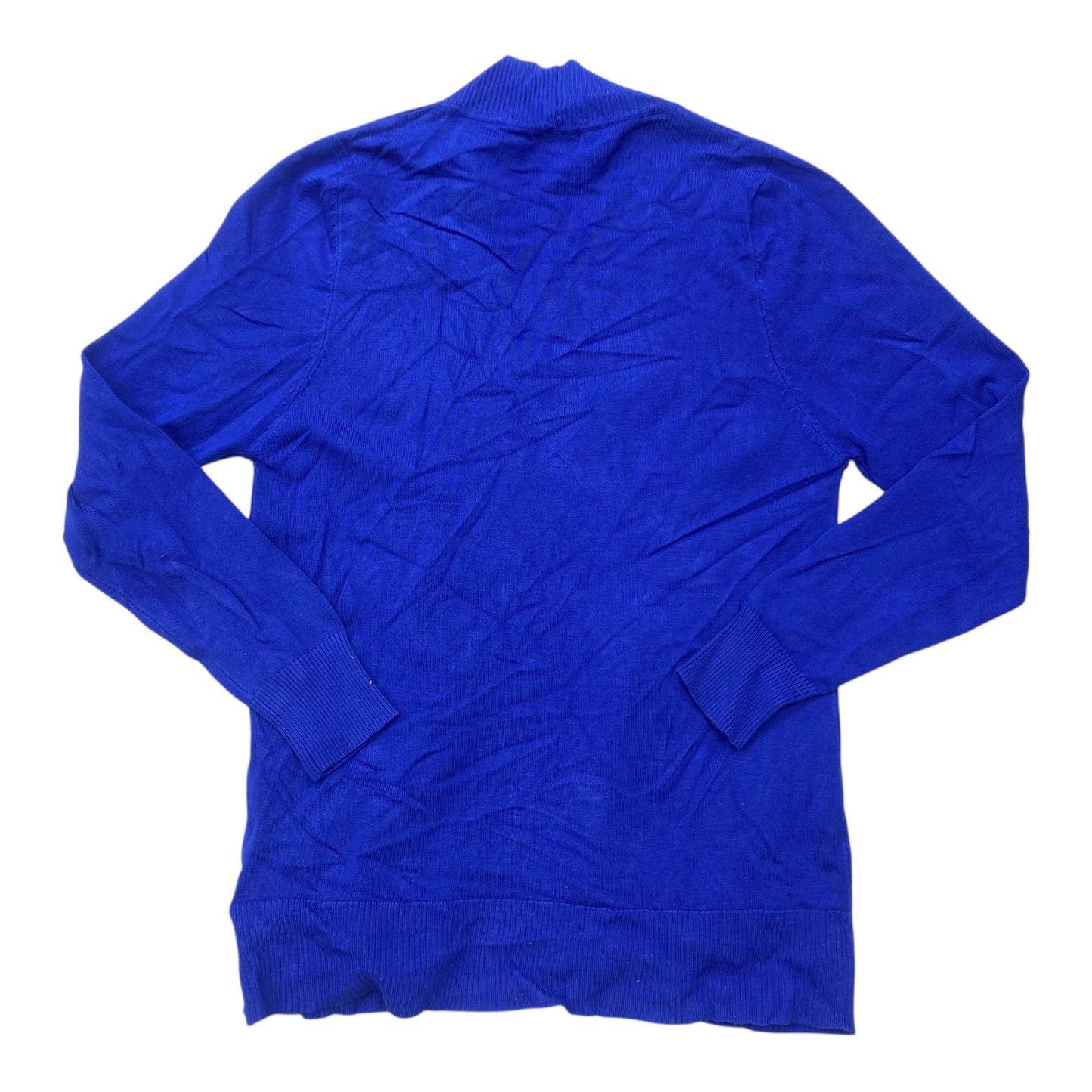 Sweater Cardigan By Clothes Mentor In Blue, Size:1X