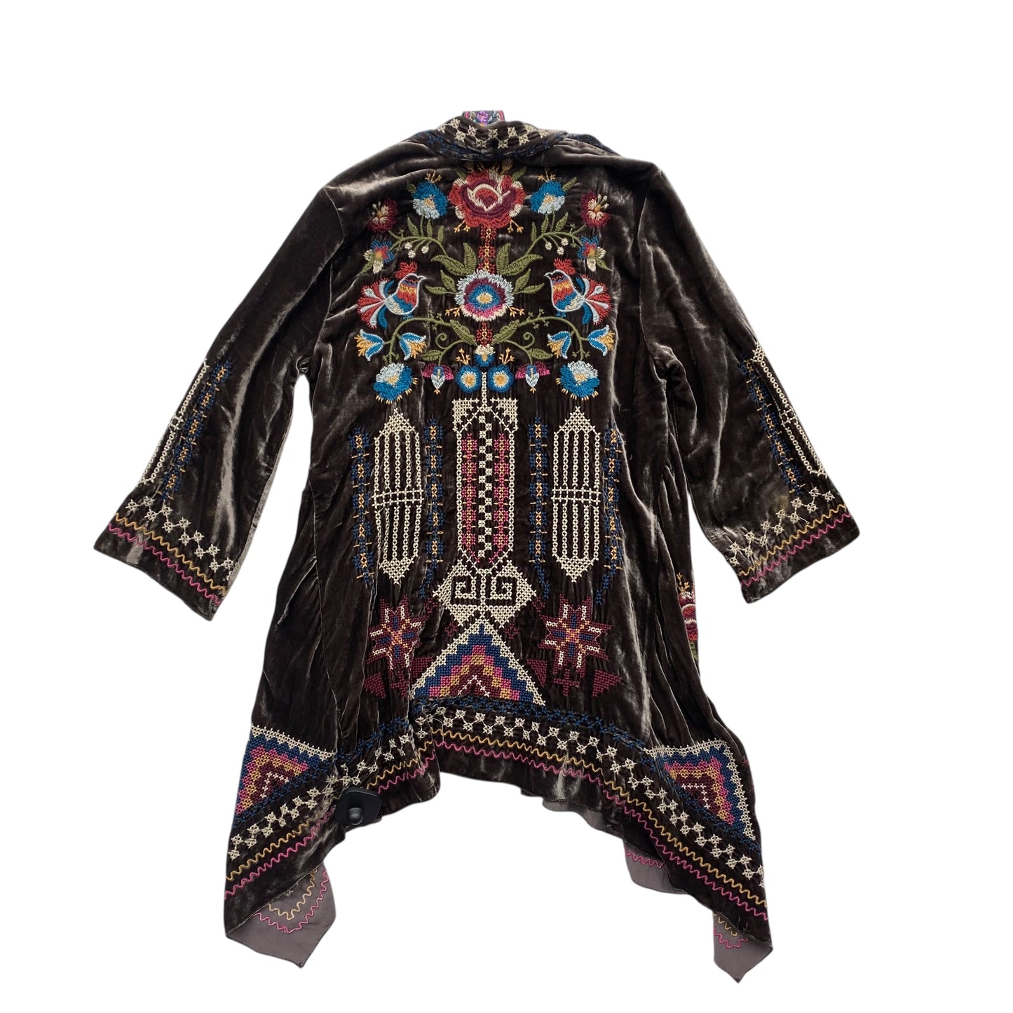 Sweater Cardigan Designer By Johnny Was In Multi, Size:Xs