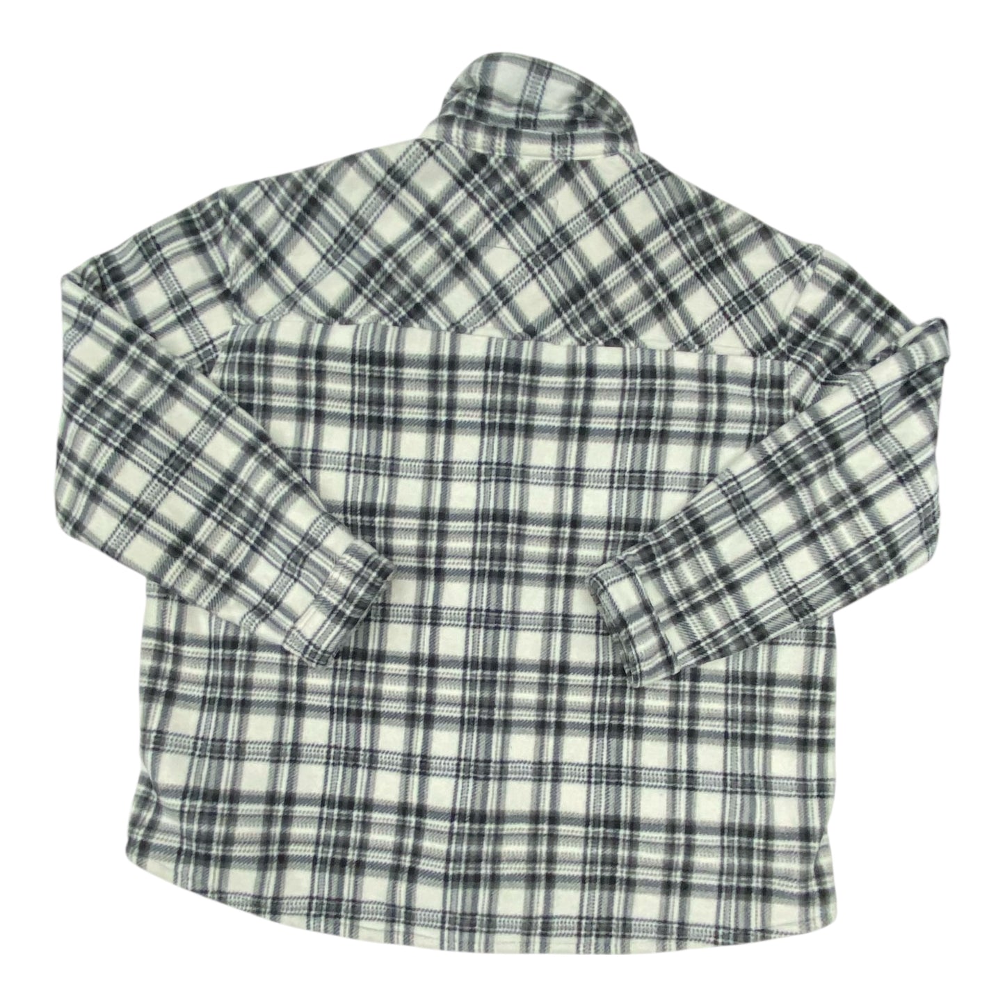 Jacket Fleece By Sage In Plaid Pattern, Size:Xxl