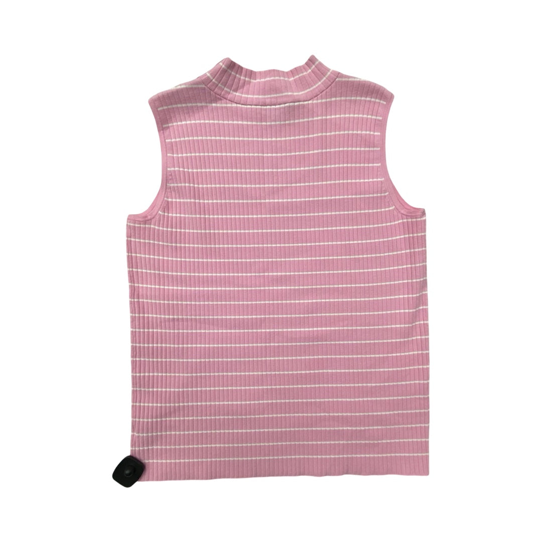 Top Sleeveless By Talbots In Striped Pattern, Size:1X
