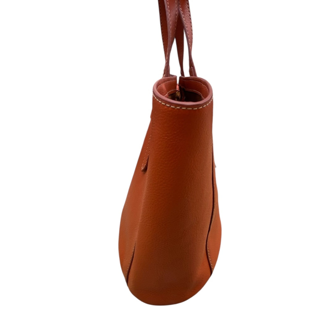 Handbag Leather By Fossil In Orange, Size:Medium