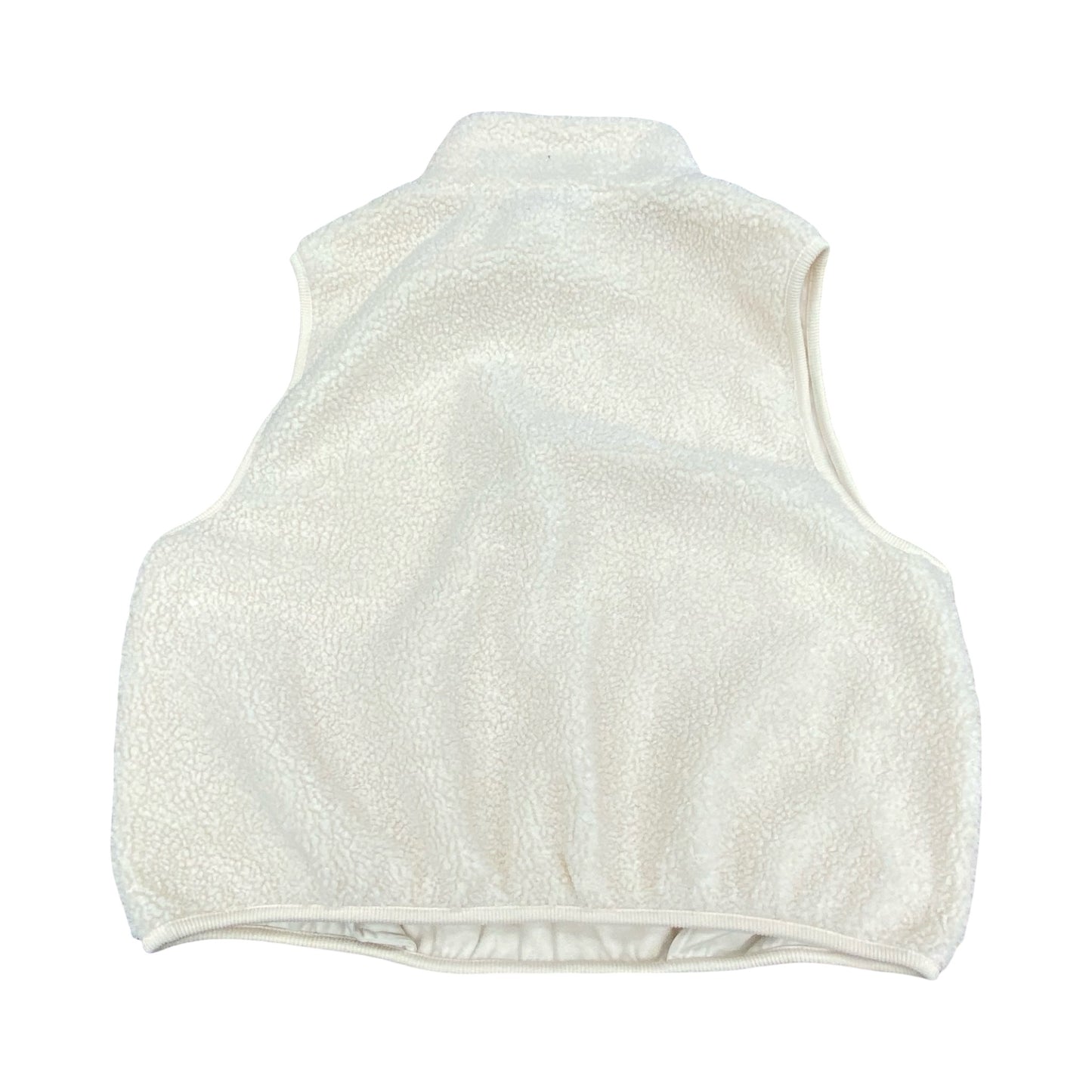 Vest Faux Fur & Sherpa By Athleta In Cream, Size:L