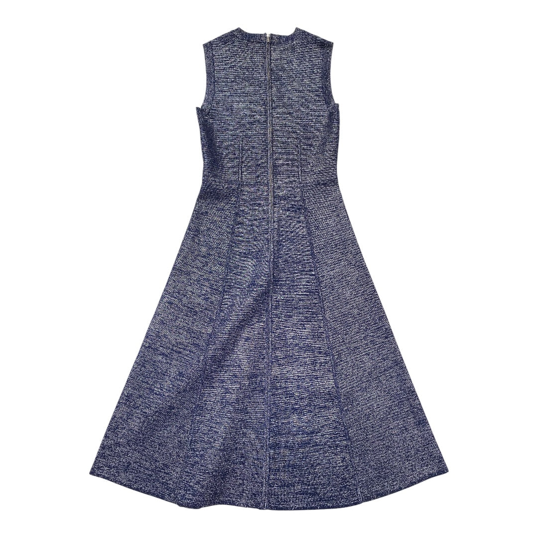 Dress Designer By Veronica Beard In Blue & Silver, Size:Xs