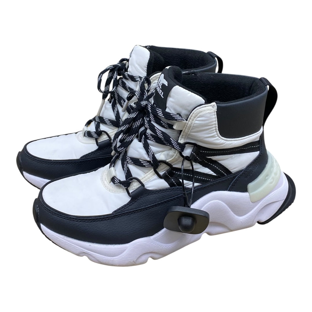 Boots Hiking By Sorel In Black & White, Size:7.5