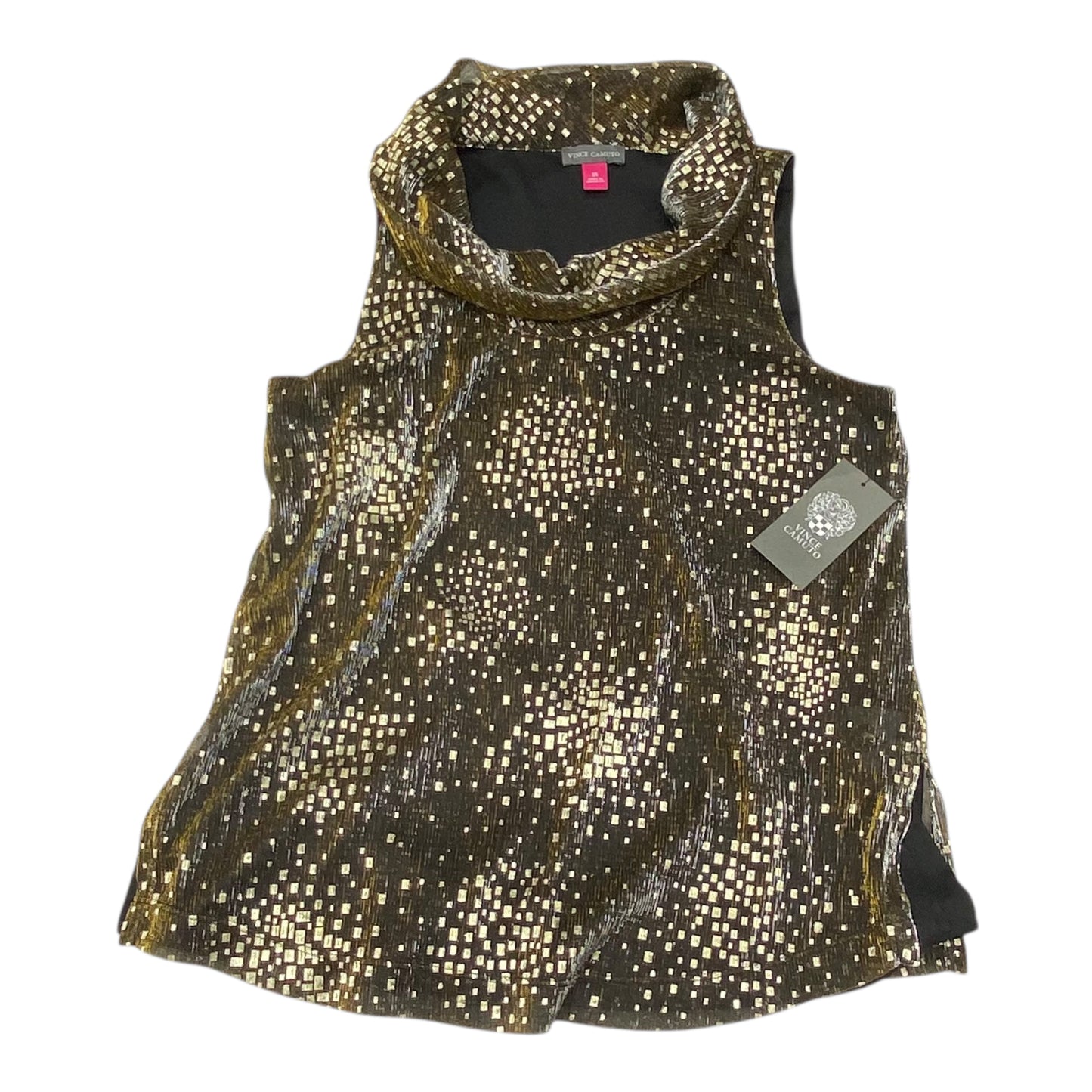 Top Sleeveless By Vince Camuto In Gold, Size:Xs