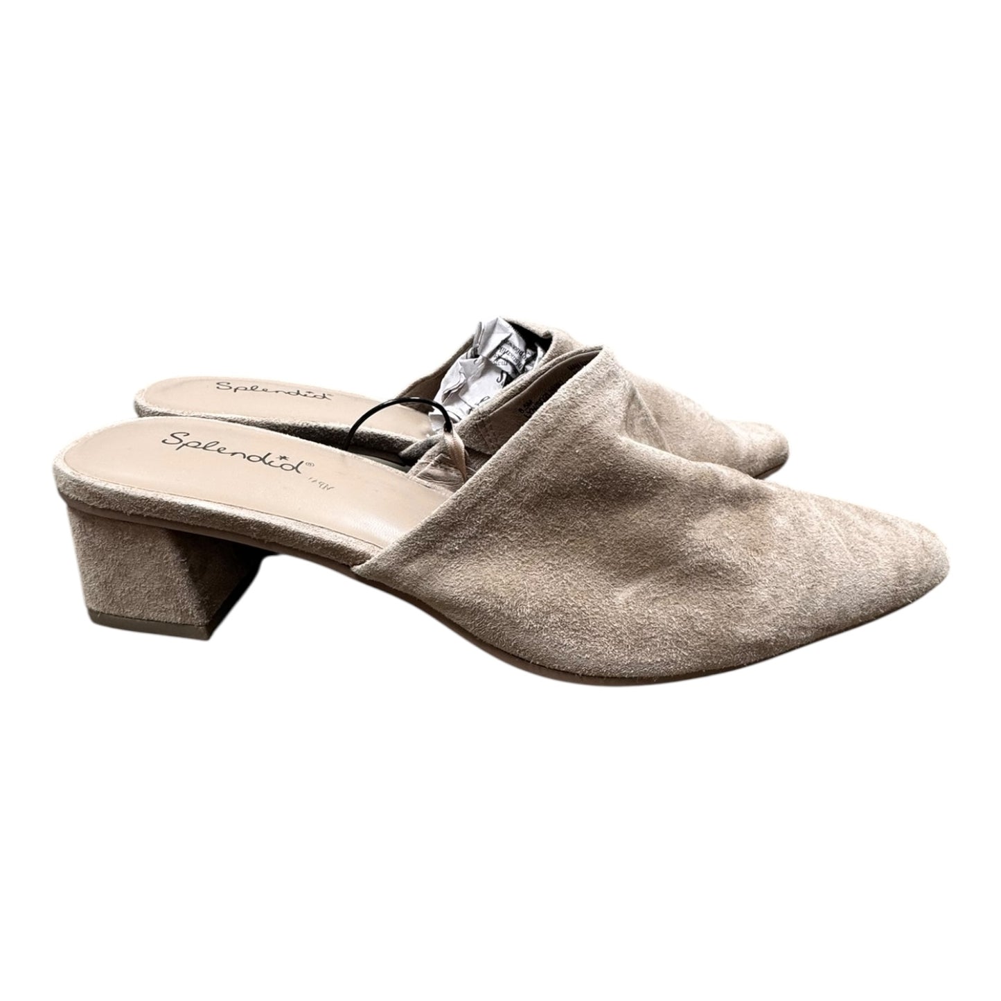 Shoes Heels Block By Splendid In Taupe, Size:8.5