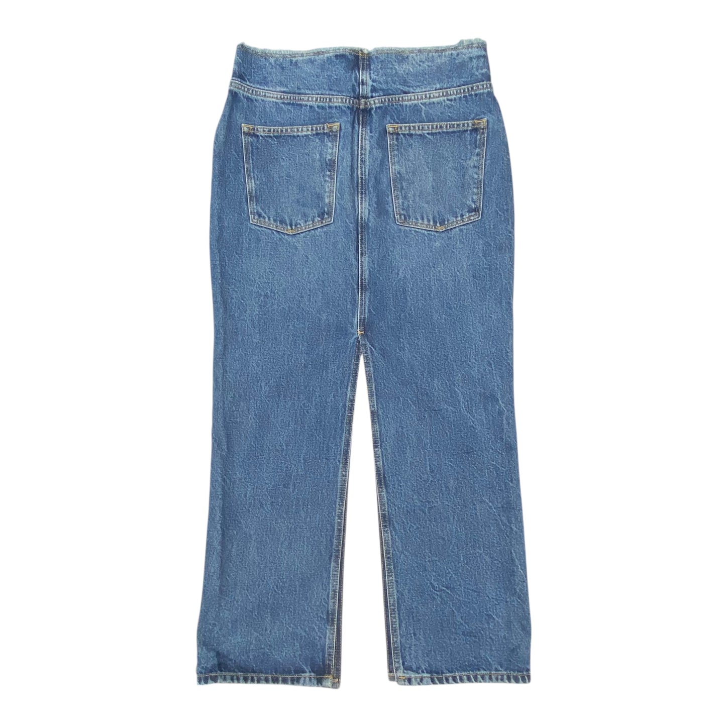 Skirt Designer By All Saints In Blue Denim, Size:4