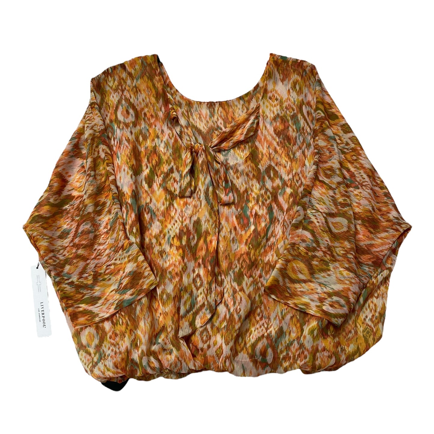 Top 3/4 Sleeve By Liverpool In Multi, Size:S
