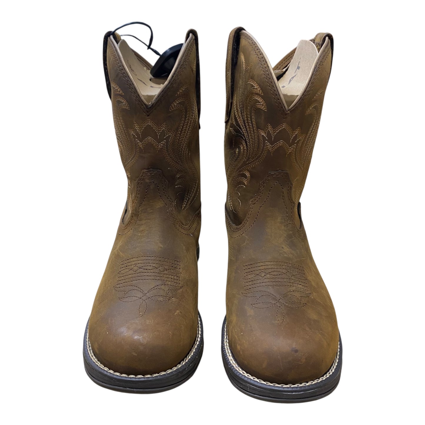 Boots Western By Ariat In Brown, Size:9
