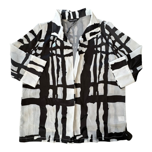 Blazer By Ming Wang In Black & White, Size:M