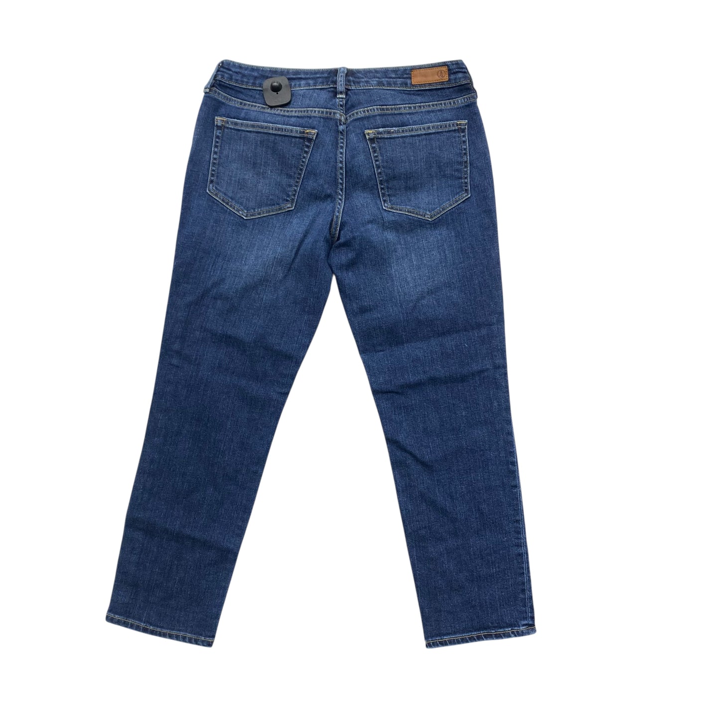 Jeans Straight By Lands End In Blue Denim, Size:8