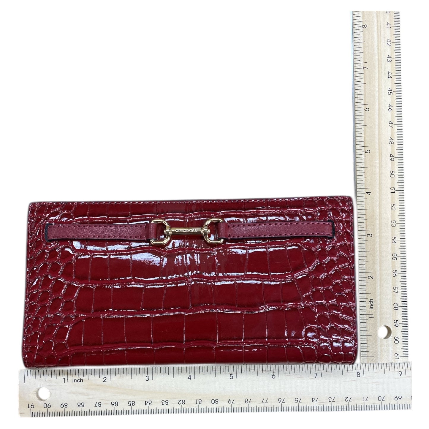 Wallet Designer By Michael Kors In Red, Size:Medium