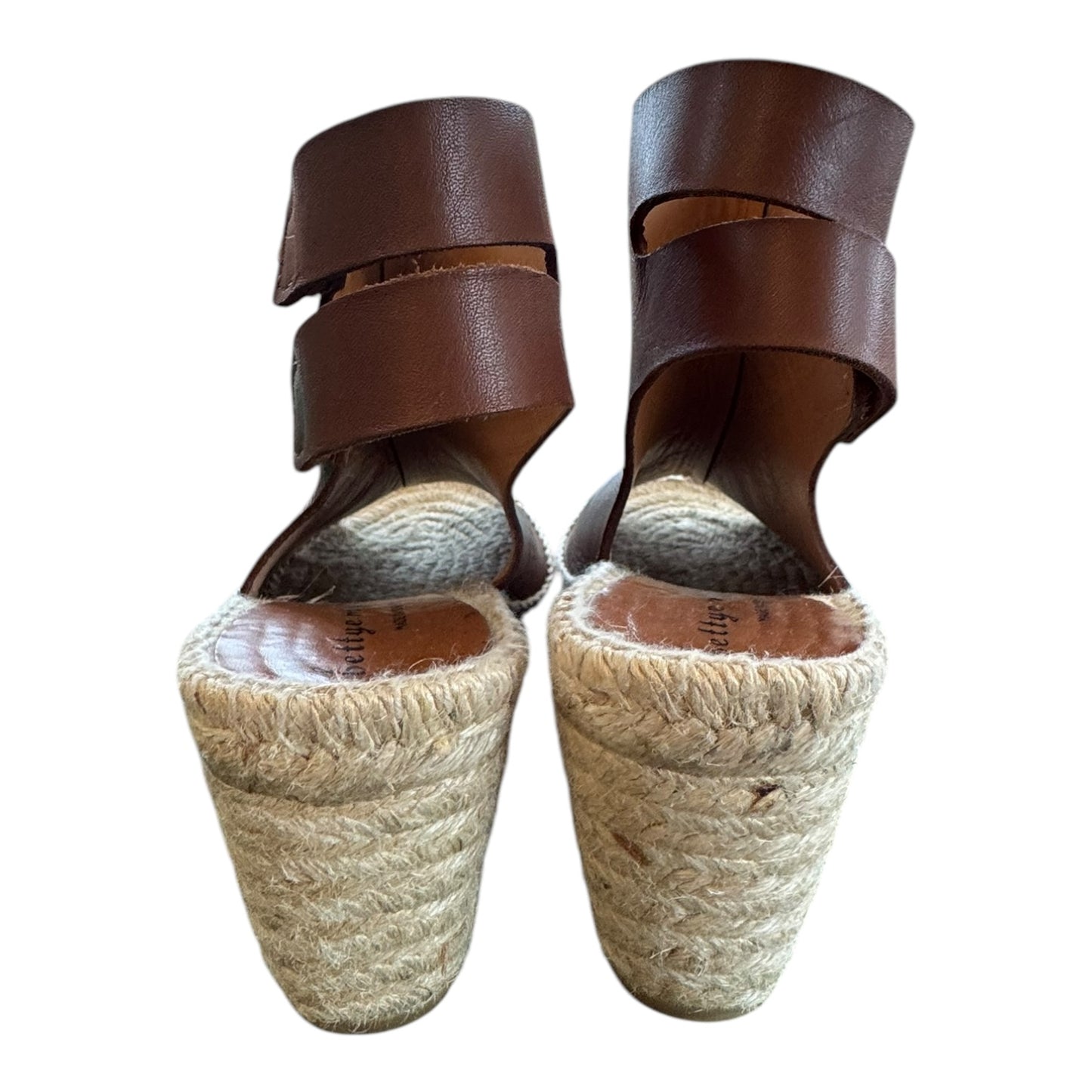 Shoes Heels Wedge By BETTYE MULLER In Brown & Tan, Size:8