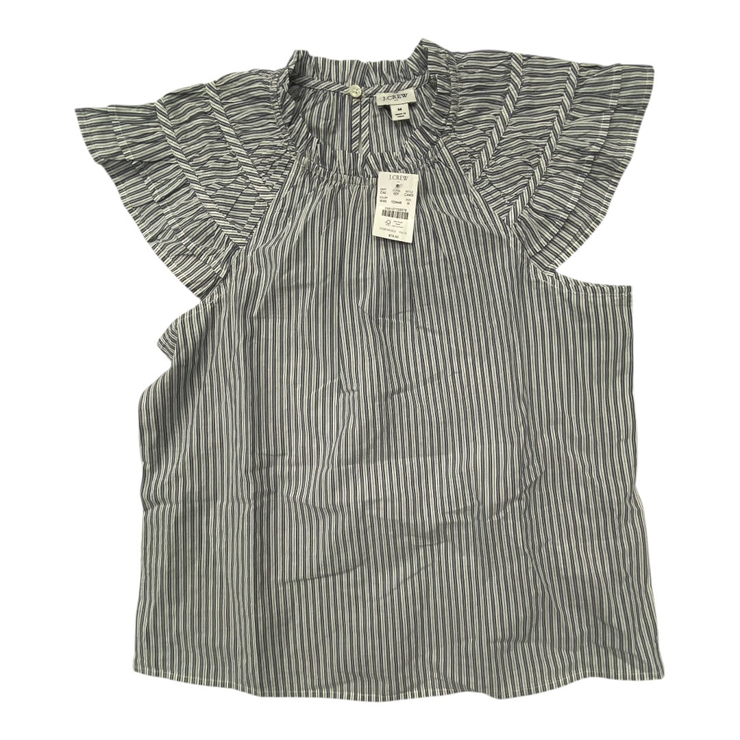 Top Ss By J. Crew In Grey & White, Size:M
