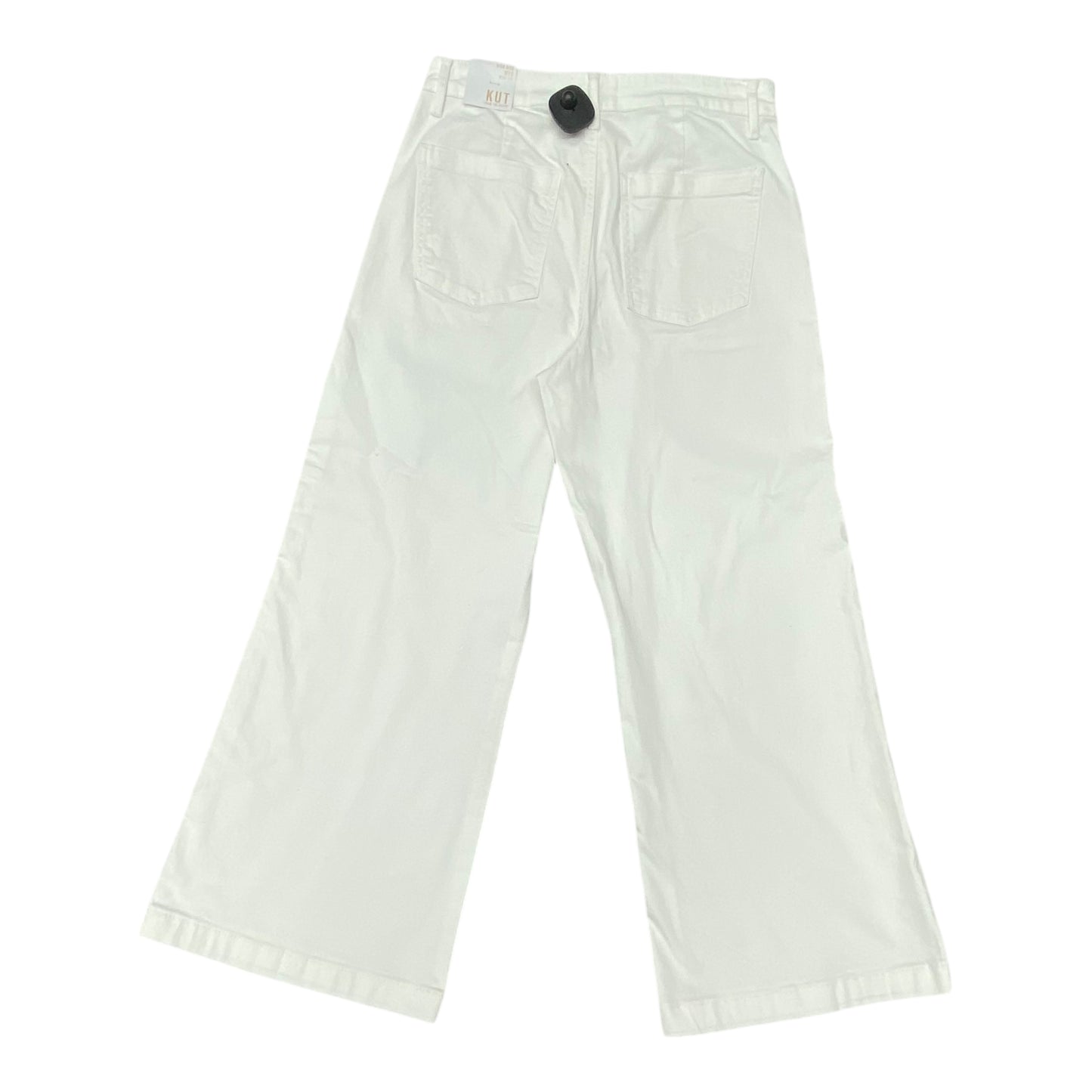 Jeans Wide Leg By Kut In White, Size:6