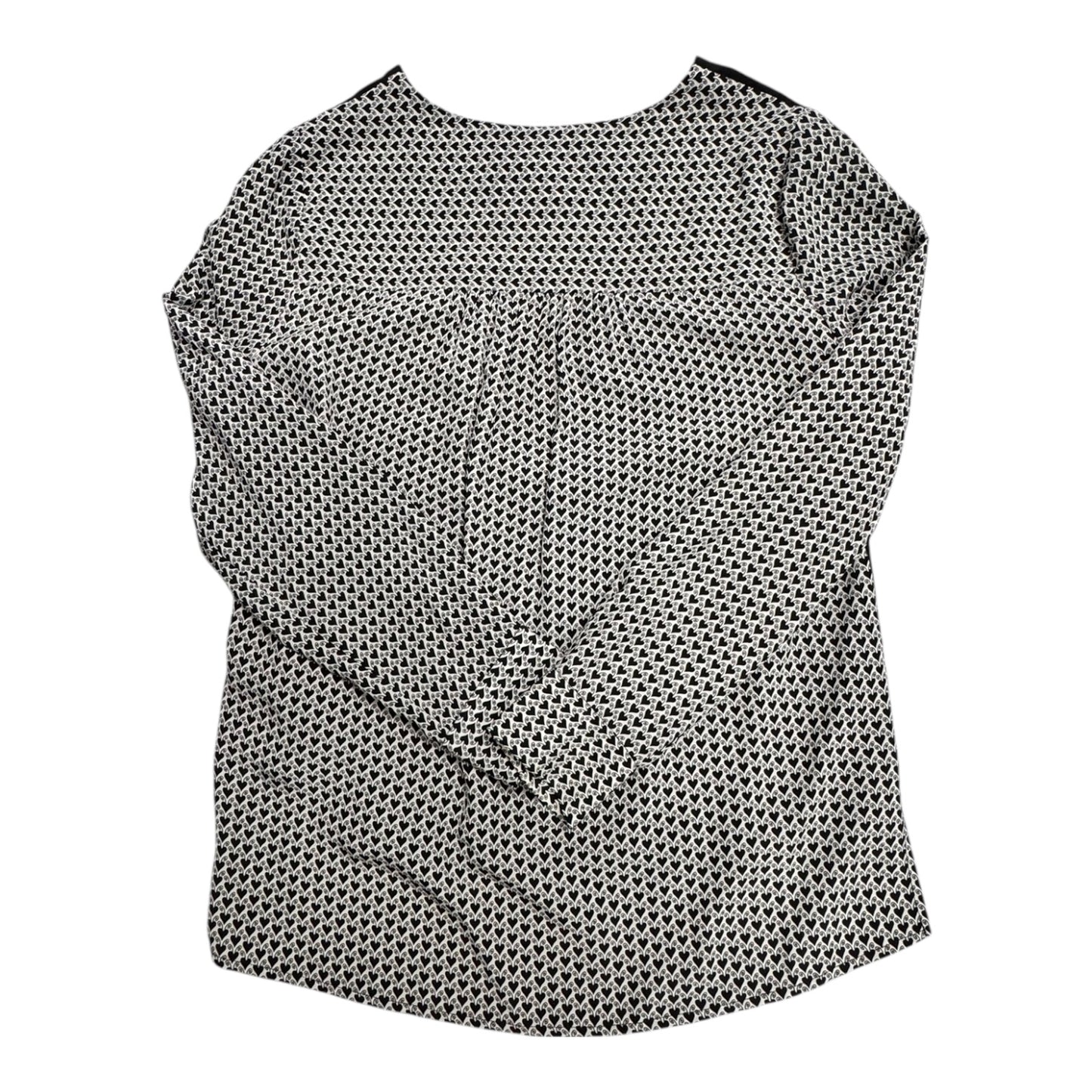 Top Ls Designer By Diane Von Furstenberg In Black & White, Size:10