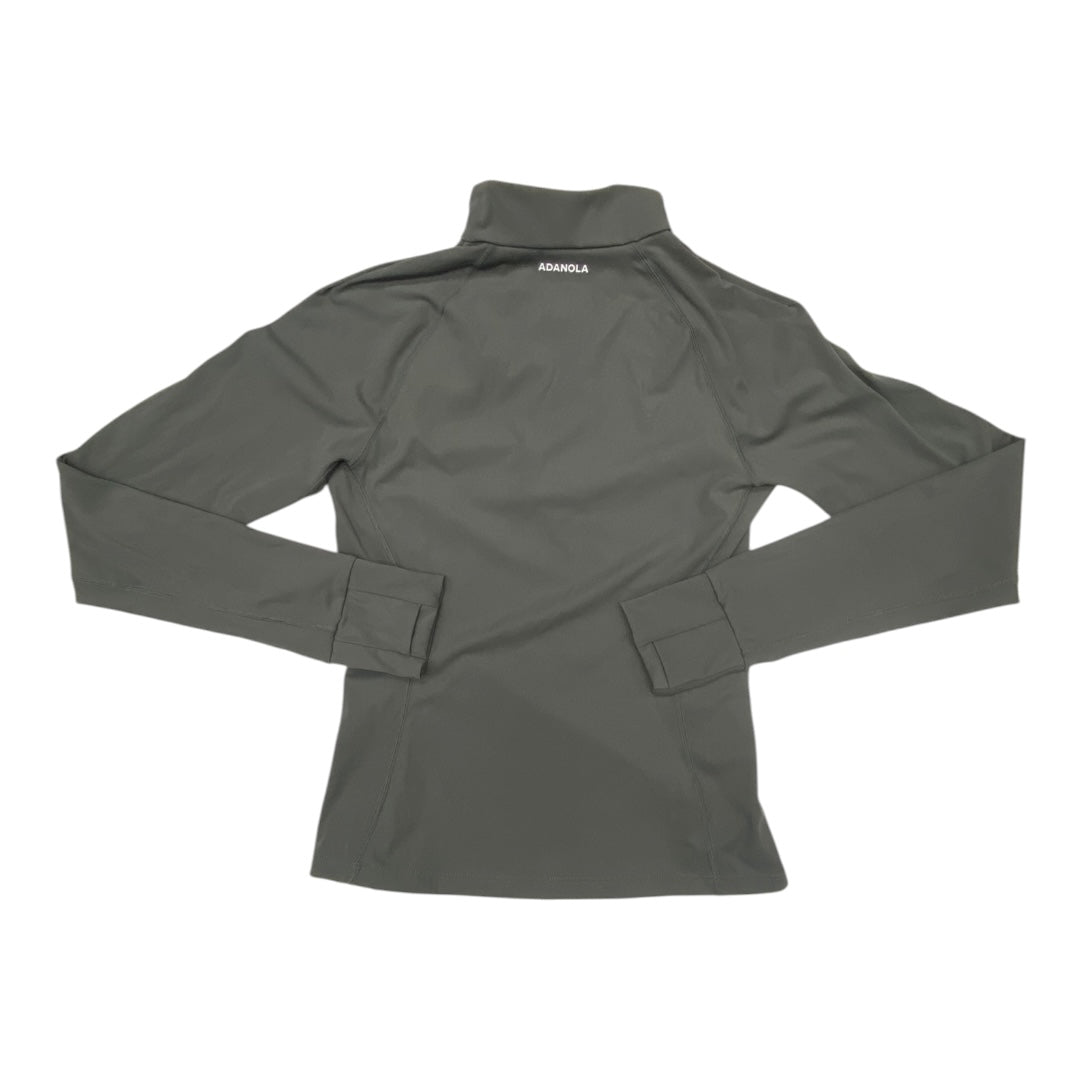 Athletic Top Ls Collar By Adanola In Grey, Size:M