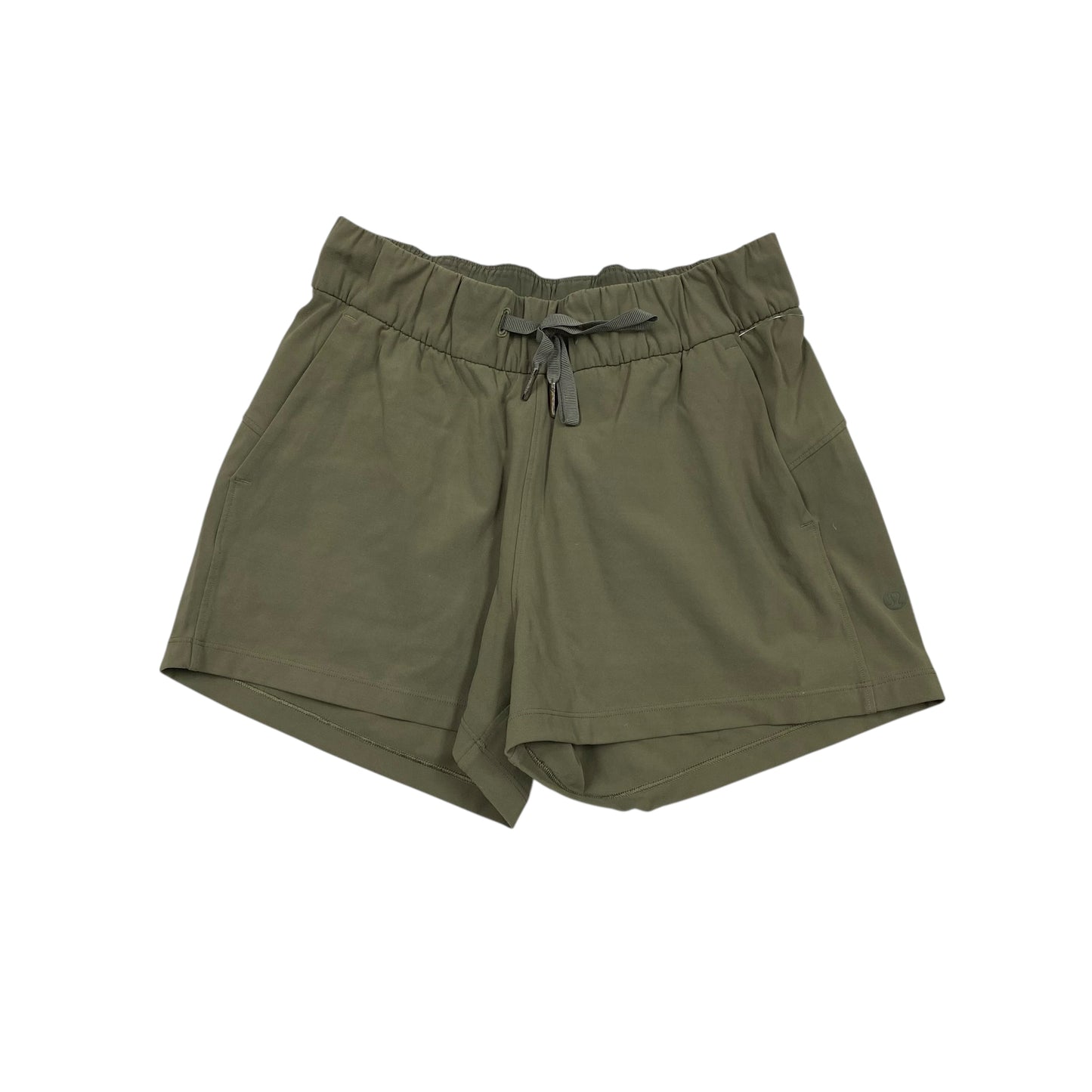 Athletic Shorts By Lululemon In Green, Size:4