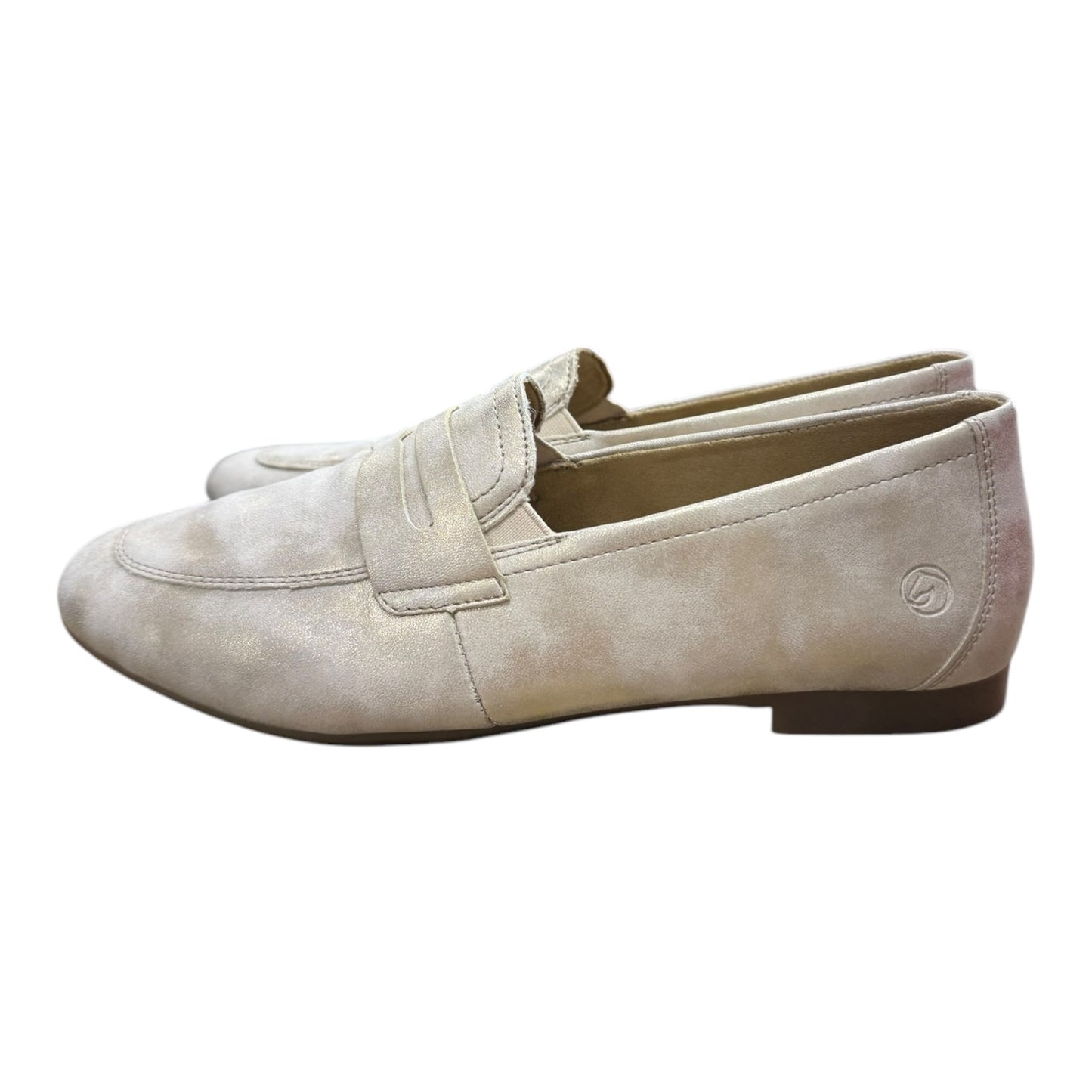 Shoes Flats By Cmb In Gold, Size:9.5
