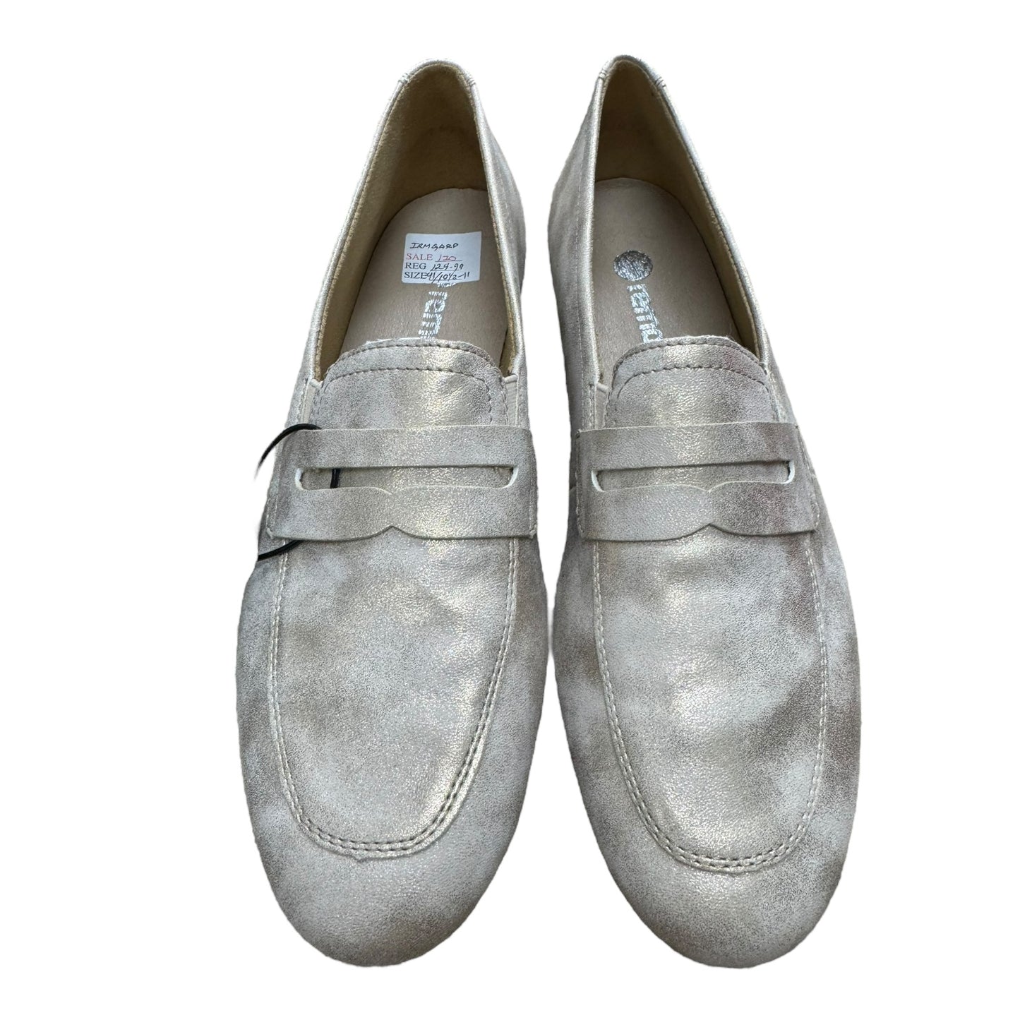 Shoes Flats By Cmb In Gold, Size:9.5