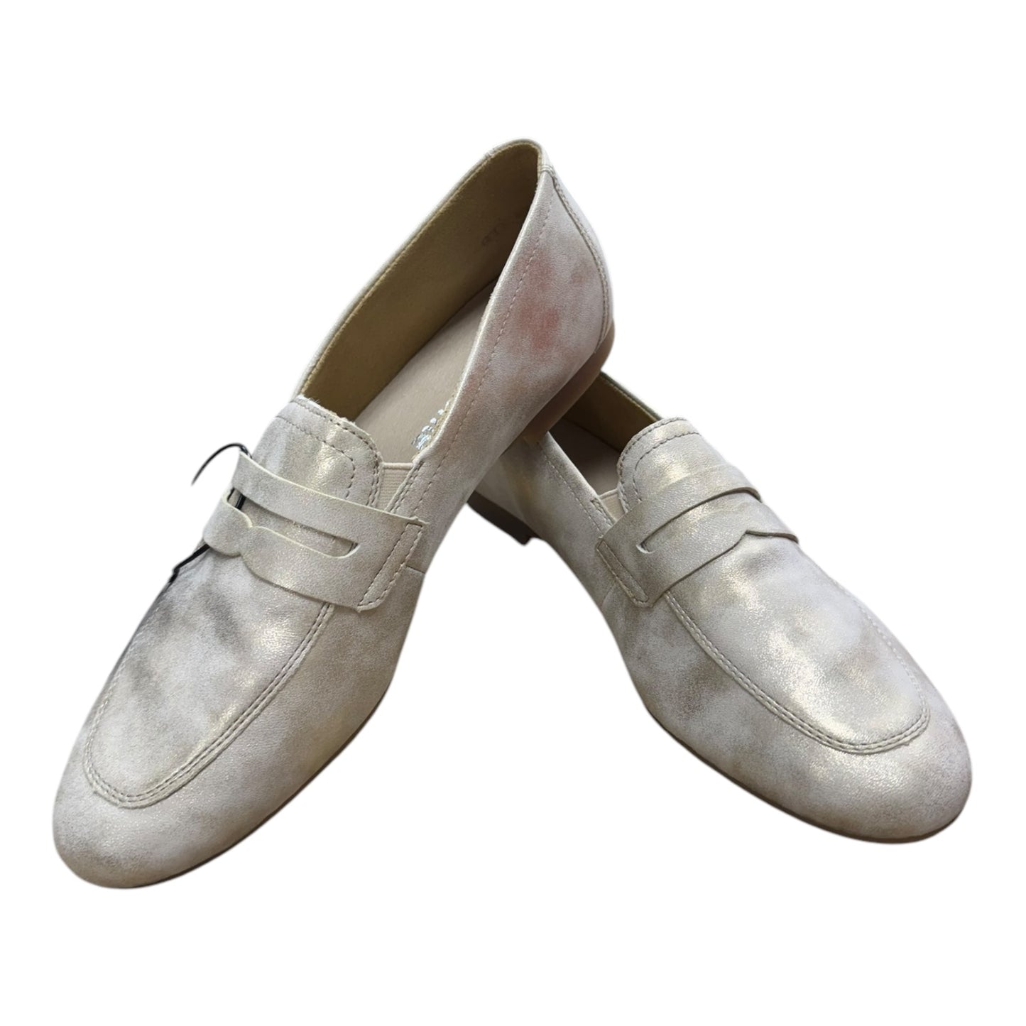Shoes Flats By Cmb In Gold, Size:9.5